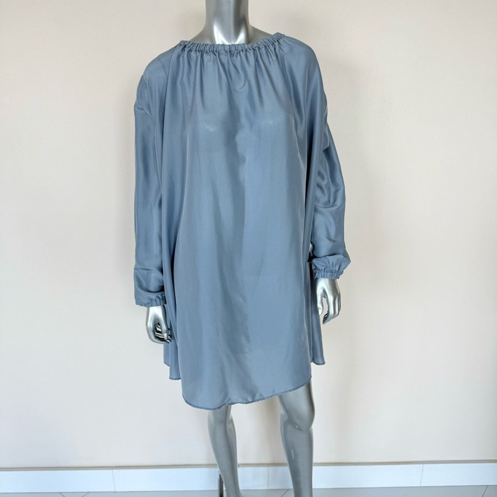 Zucca NWT! JUCCA Silk Oversize Blue Dress, Size S, MSRP.466$ Size S / US 4 / IT 40 - 1 Thumbnail