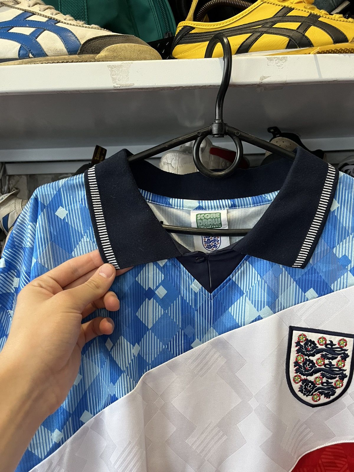 Vintage Vintage England Football Shirt special jersey Score Draw 90s Size US XXL / EU 58 / 5 - 2 Thumbnail