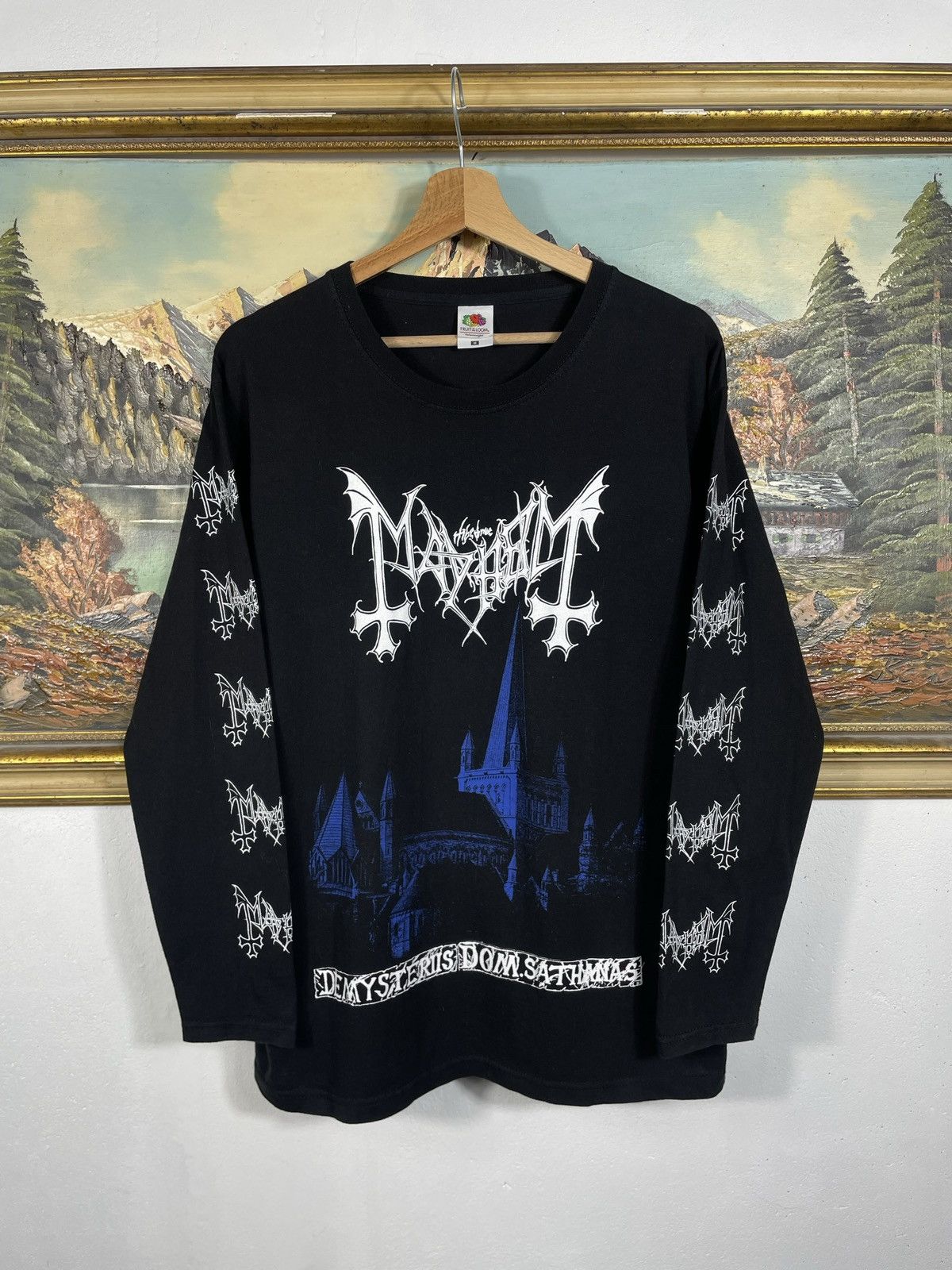 Band Tees Mayhem De Mysteriis Dom Sathanas Black Longsleeve Tee Band Size US M / EU 48-50 / 2 - 1 Thumbnail