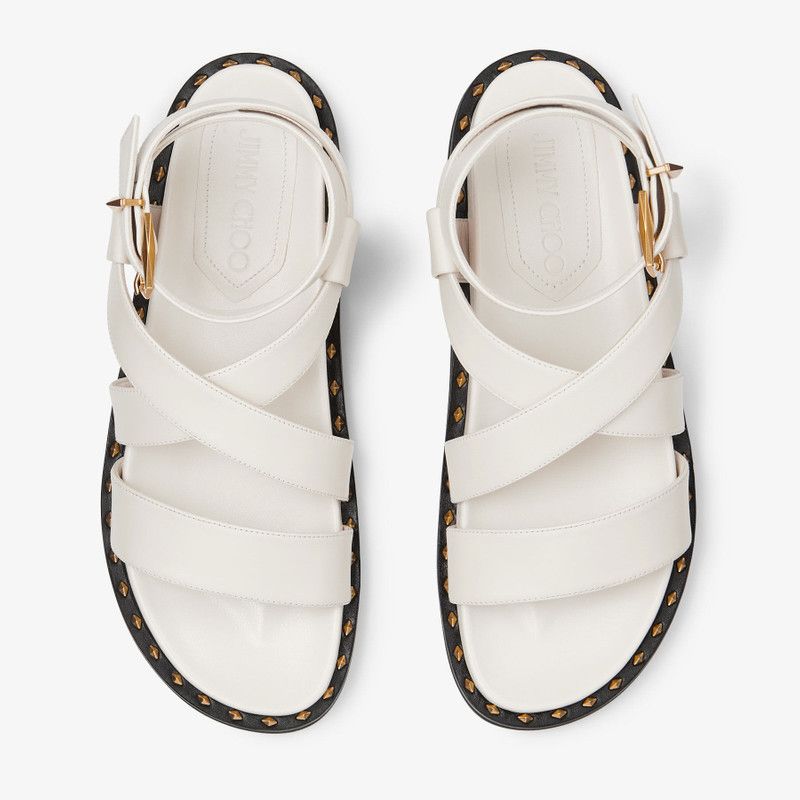 Jimmy Choo o1y0326 Sandals in White Size US 6 / IT 36 - 3 Thumbnail