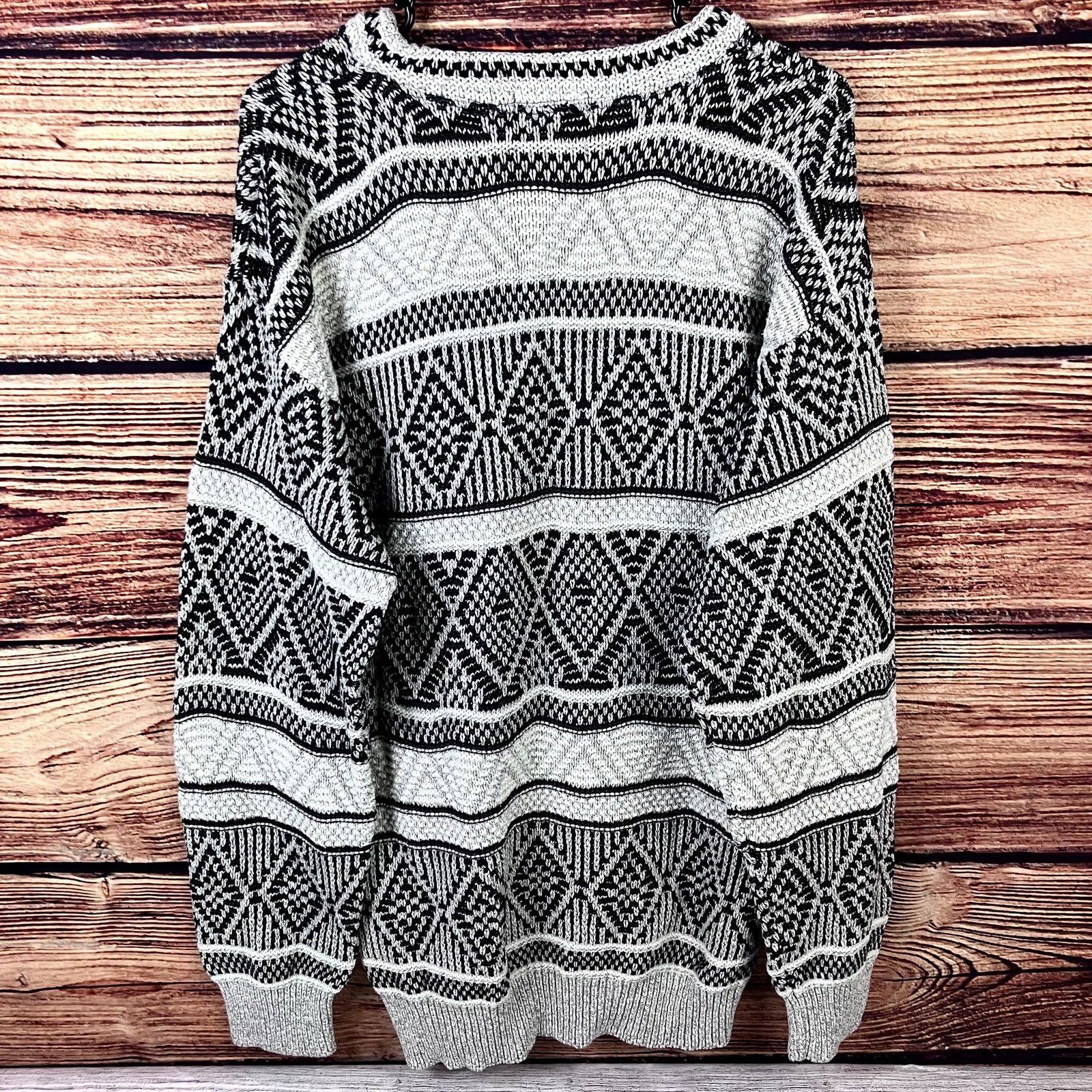 John Weitz × Vintage Vintage 1990s John Weitz Made in USA Striped Sweater Size US M / EU 48-50 / 2 - 8 Thumbnail