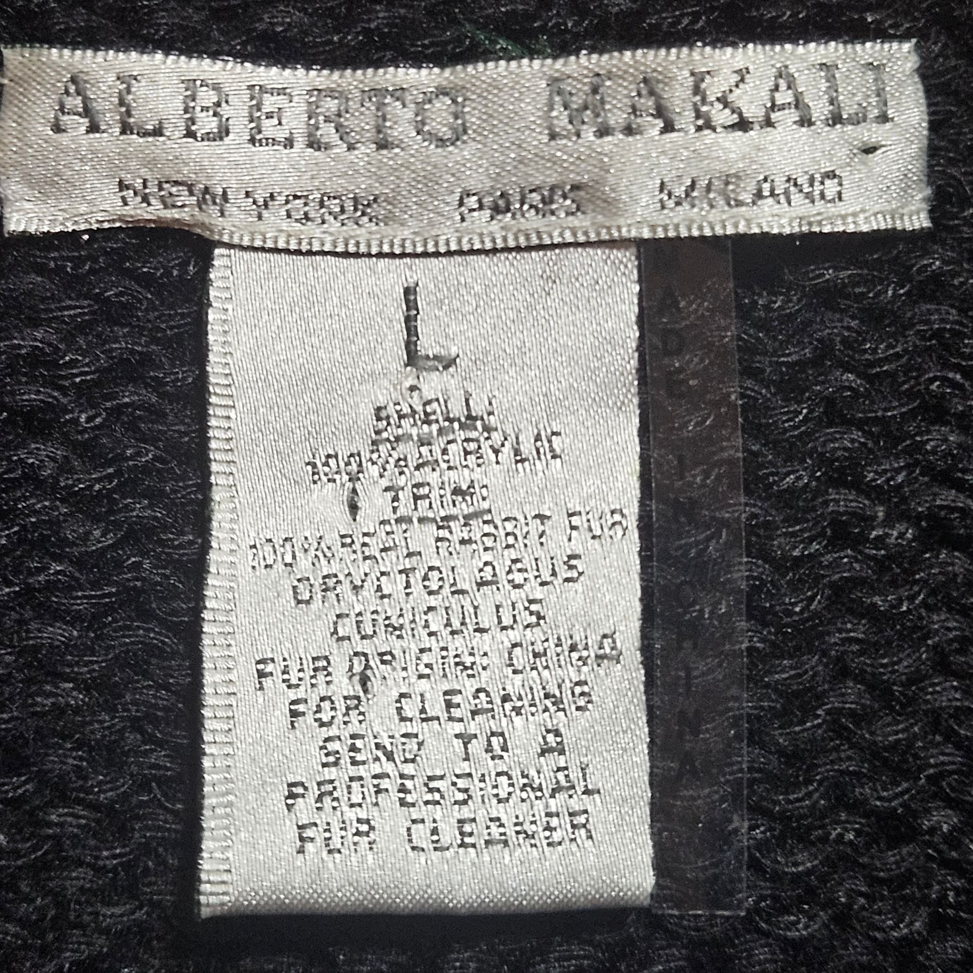 Other Alberto Makali Women’s Fur Trim Knit Vest Black L Whimsygoth Size L / US 10 / IT 46 - 3 Thumbnail