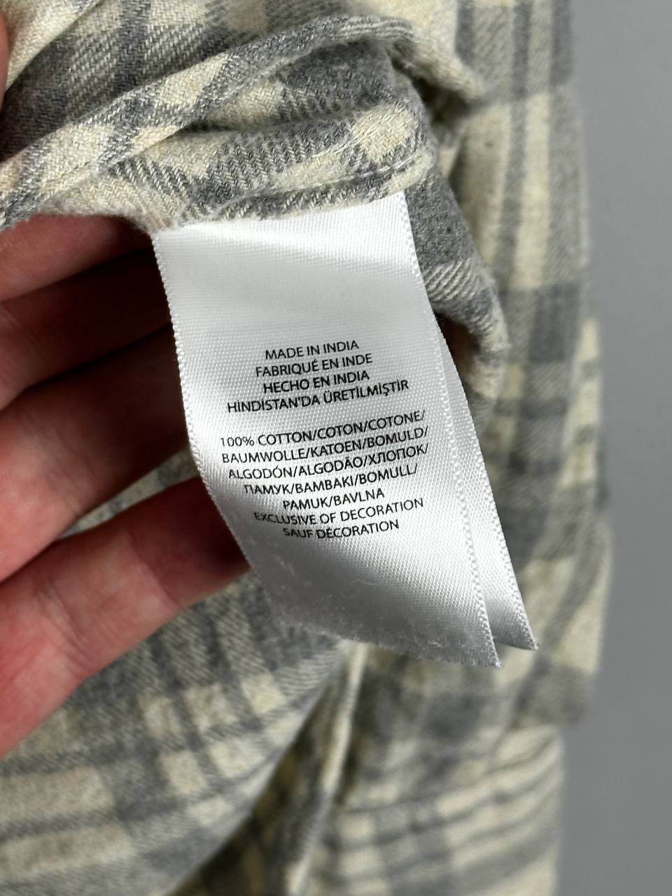 Polo Ralph Lauren Polo Ralph Lauren Beige Flannel Plaid Shirt Size M / US 6-8 / IT 42-44 - 7 Thumbnail