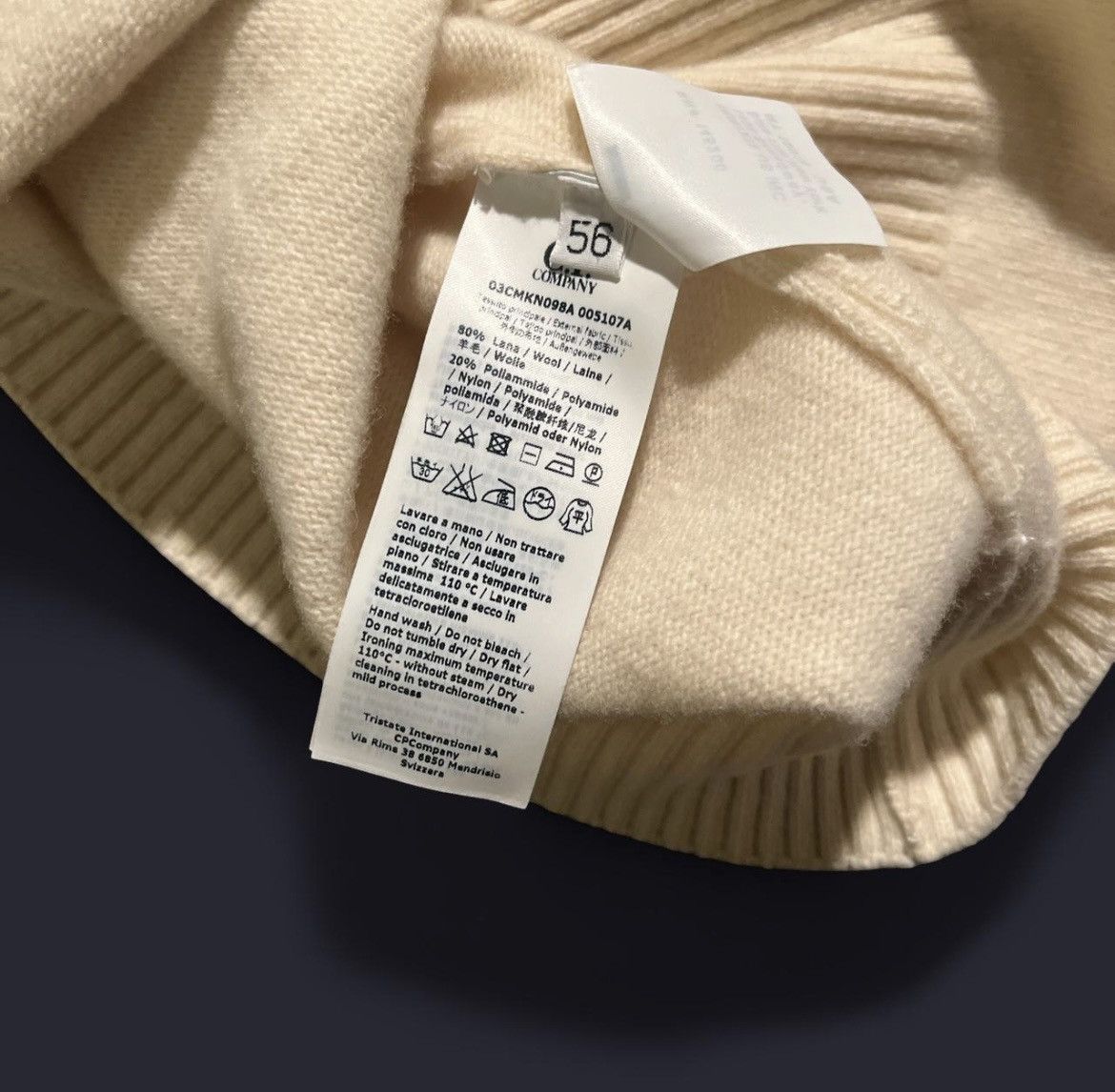 C.P. Company C.P company white/beige wool sweater Size US XL / EU 56 / 4 - 6 Thumbnail
