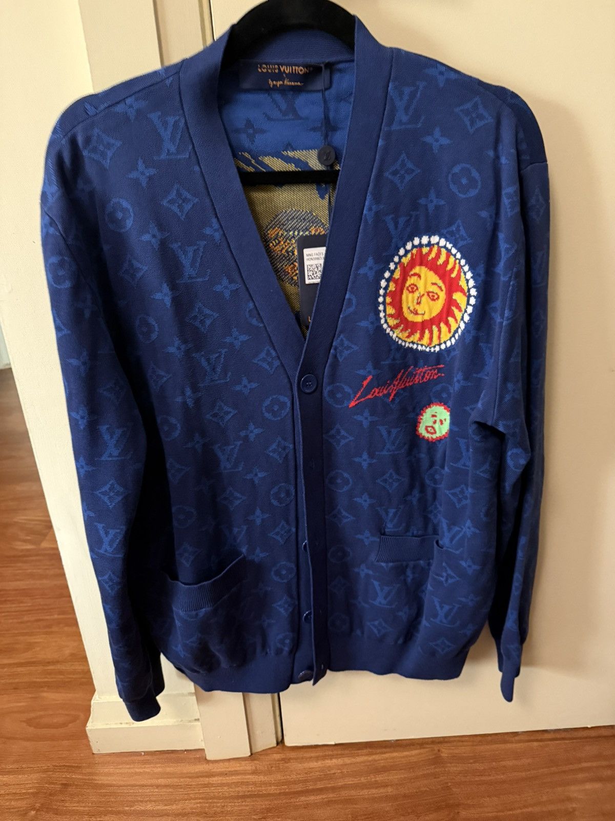 LOUIS VUITTON × Yayoi Kusama カーディガン Louis Vuitton × Yayoi Kusama Louis Vuitton x Yayoi Kusama Cardigan