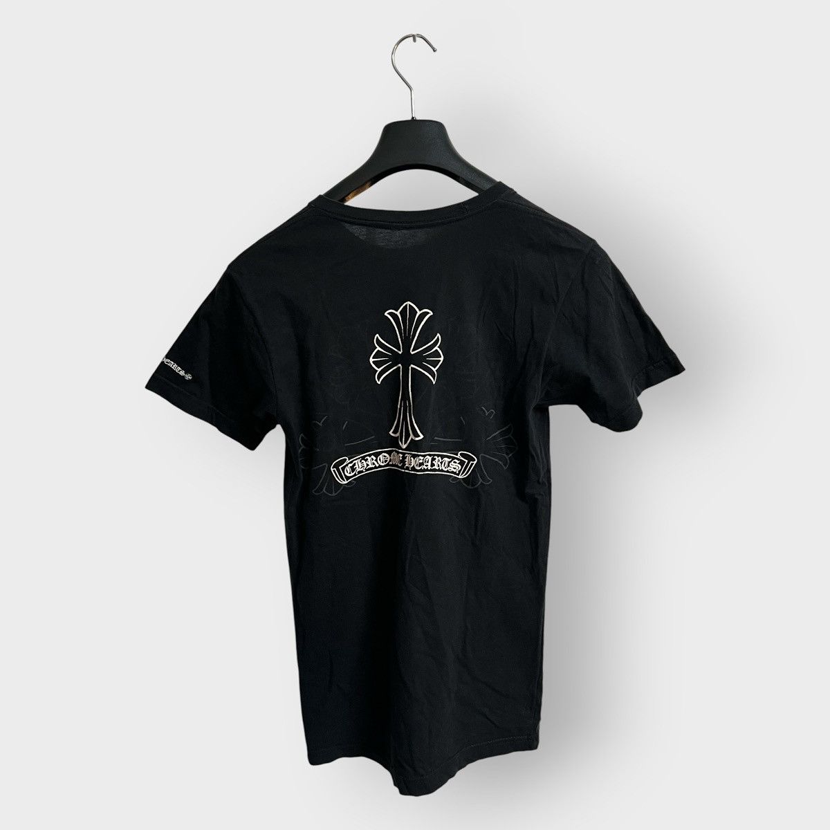 Chrome Hearts Chrome Hearts T-Bar Scroll Star Logo Black T-Shirt
