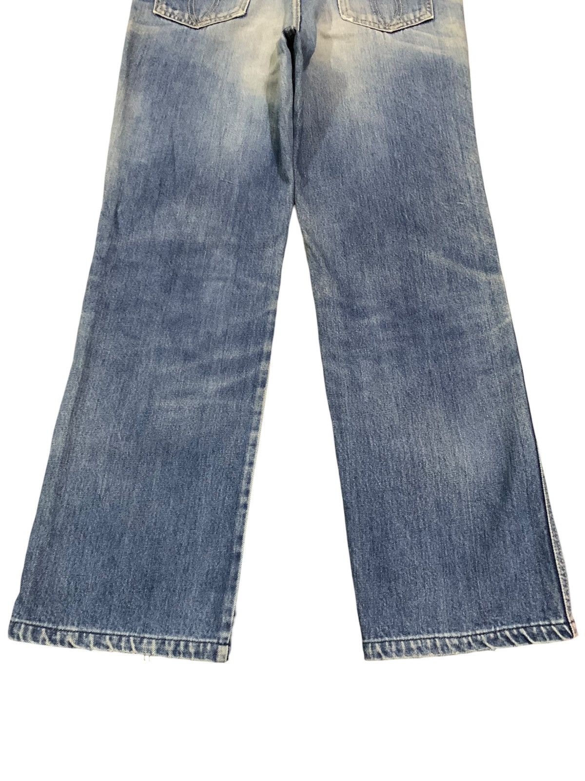 Johnbull Vintage Japanede Brand Kojima Mud Wash Baggy Ripped Jeans Size US 31 - 15 Thumbnail