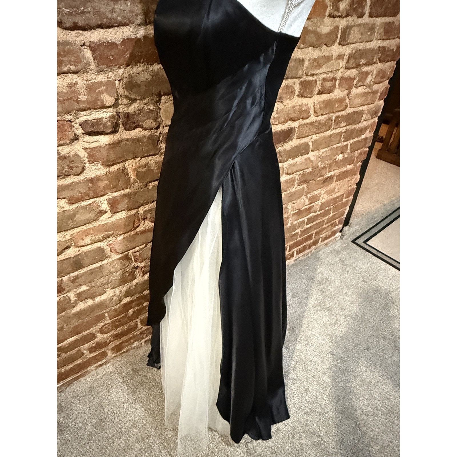 & Other Stories You Babes 2 VTG 90s Y2K Dress Black/white tulle Sz 7 PROM Size M / US 6-8 / IT 42-44 - 3 Thumbnail