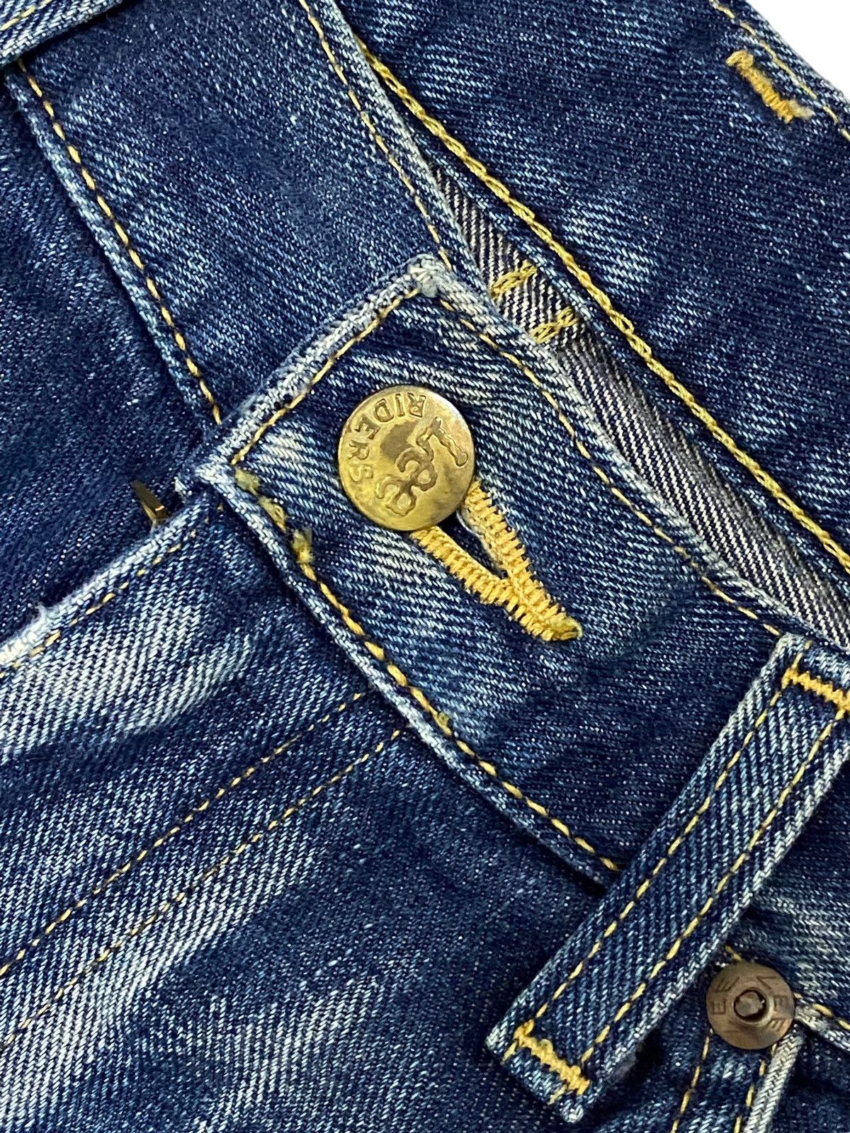 Tornado Mart Flare Lee Rider Jean Mud Washed Distressed Dystopian Design Size US 32 / EU 48 - 18 Thumbnail