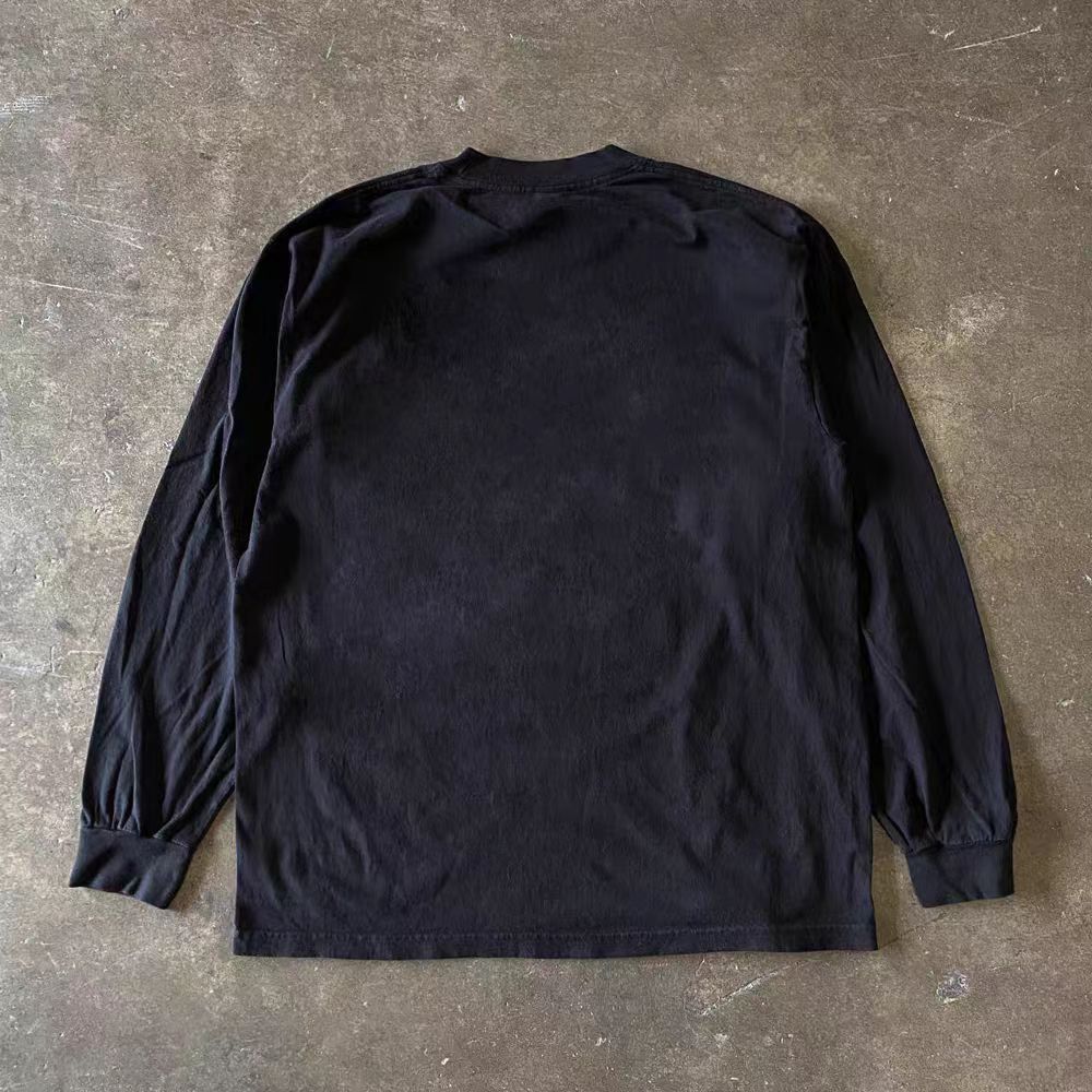 Japanese Brand Black casual retro skeleton print long-sleeved t-shirt Size US M / EU 48-50 / 2 - 2 Thumbnail