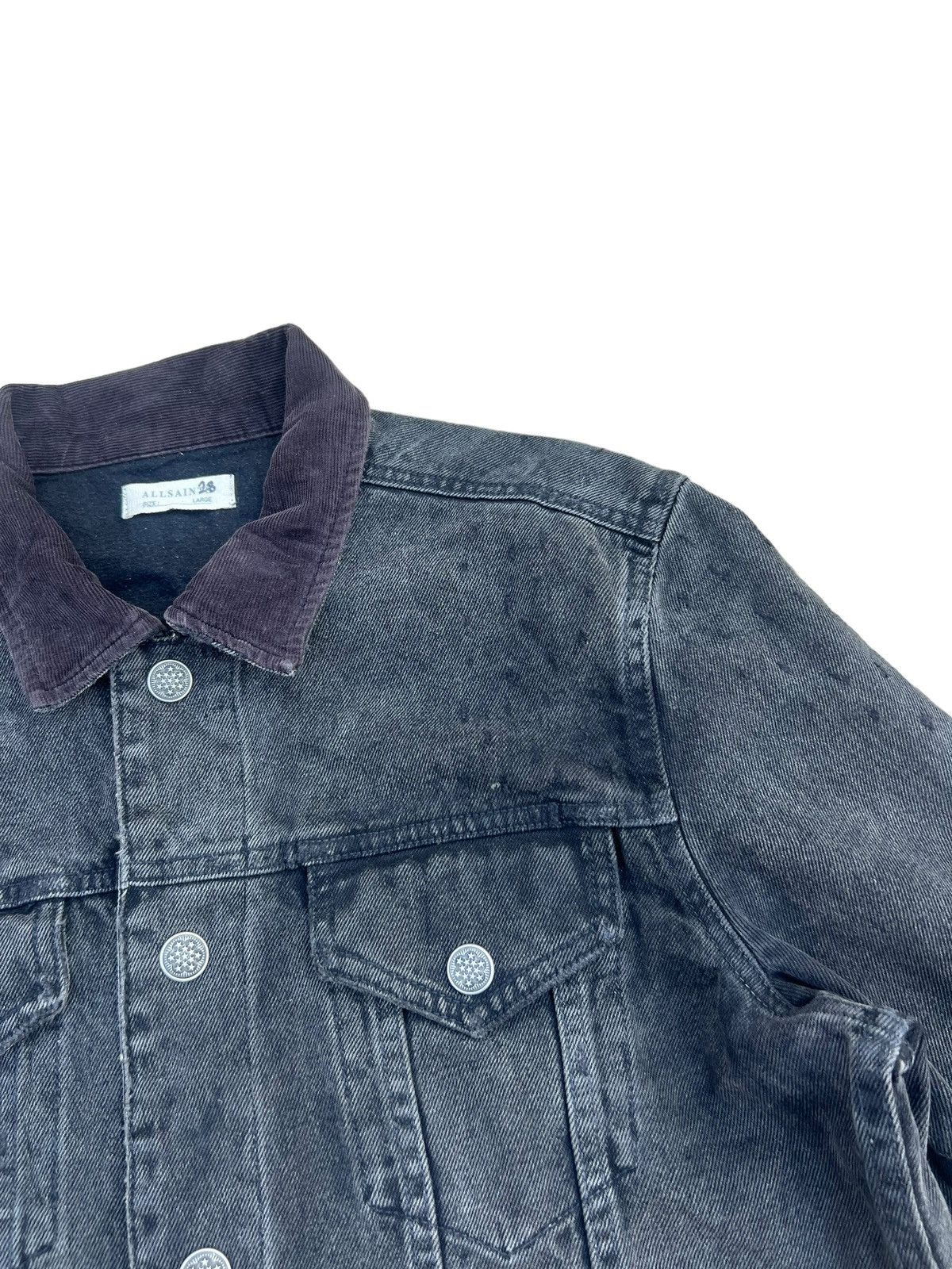 Allsaints AllSaints MJ051M Distressed Baton Denim Jacket Size US L / EU 52-54 / 3 - 8 Thumbnail