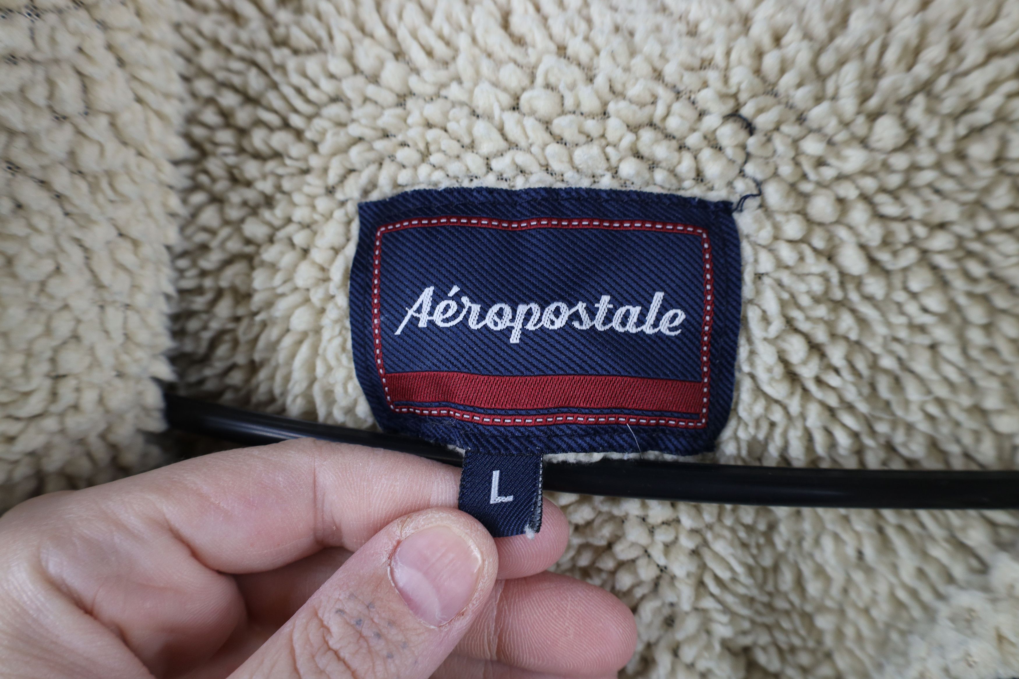 Aeropostale × Vintage Vintage 90s Y2K Aeropostale Fleece Lined Hooded Shirt Jacket Size US L / EU 52-54 / 3 - 11 Thumbnail