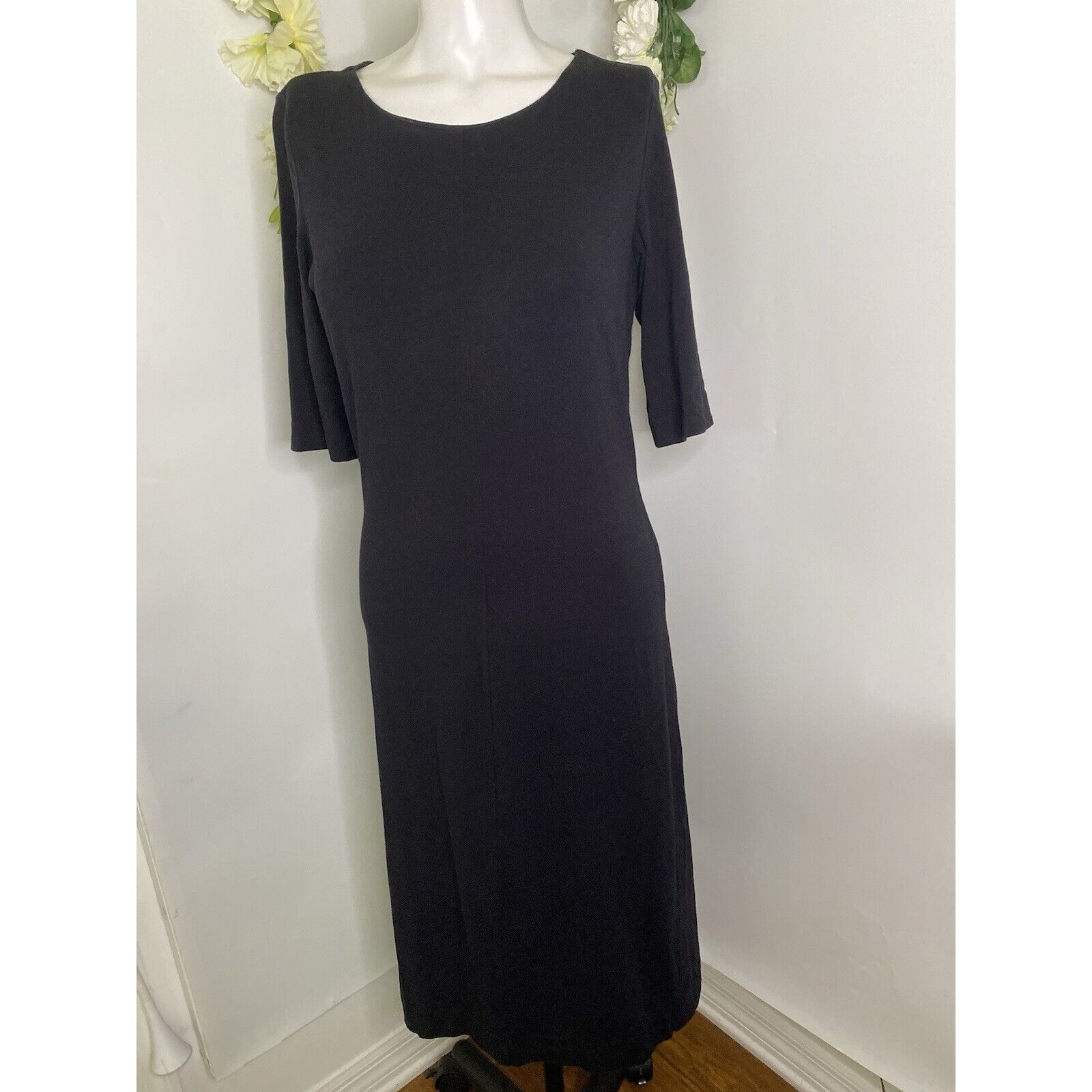 Diane von Furstenberg Diane Von Furstenberg Women Scoop Neck Short Sleeve Midi Dre Size L / US 10 / IT 46 - 9 Thumbnail