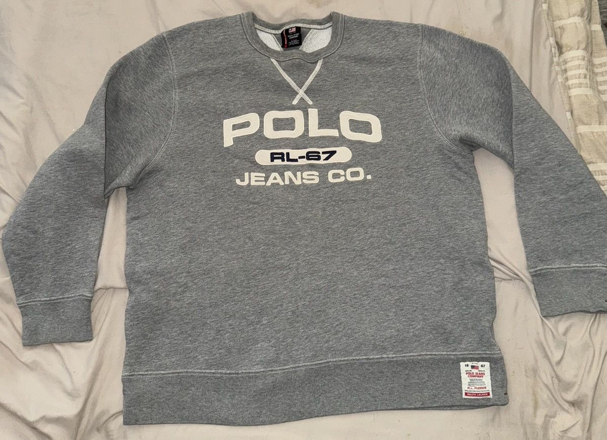 Polo Ralph Lauren × Vintage Vintage Ralph Lauren Polo Jeans Company RL-67 Sweatshirt Size US L / EU 52-54 / 3 - 1 Thumbnail