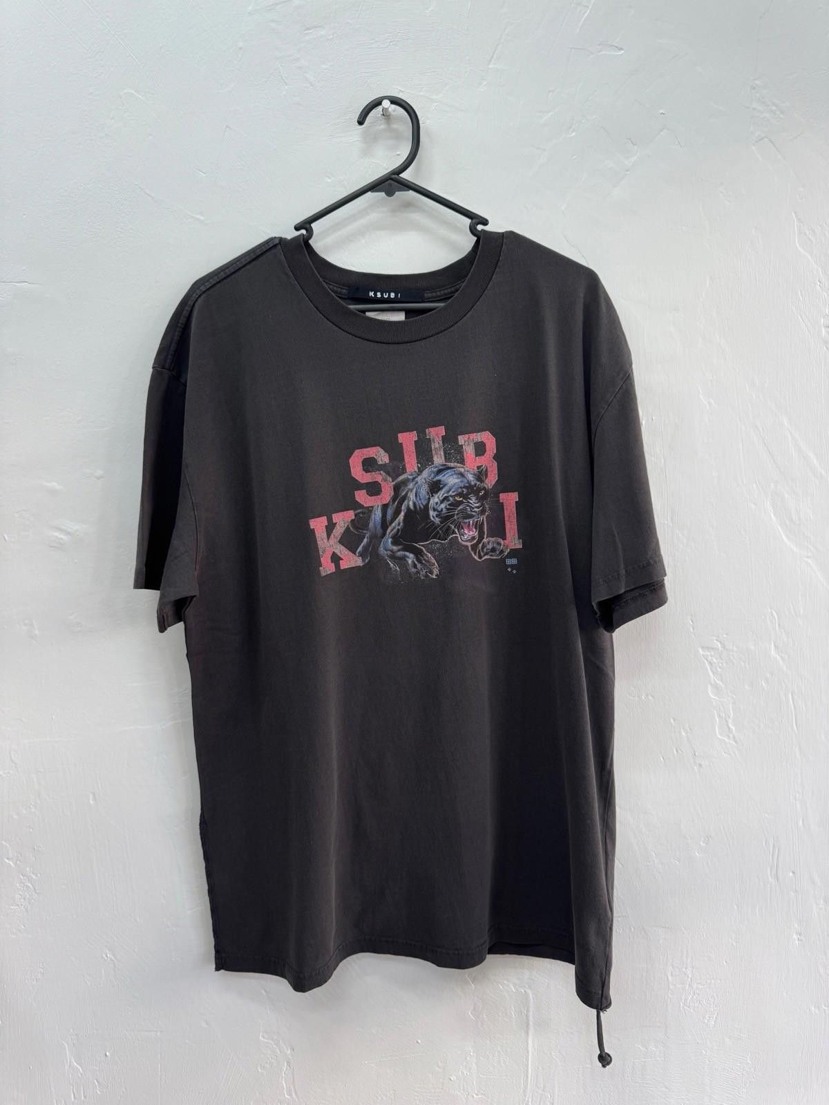 new ksubi tee t-shirt mens apex biggie puma grey medium Menswear