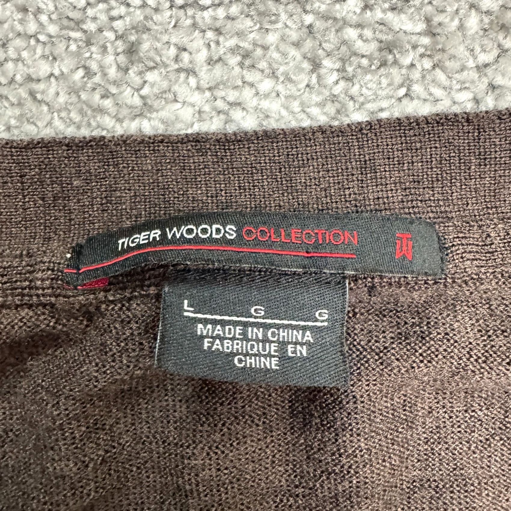 Nike Nike Tiger Woods Collection Wool Vest Sweater Mens L Brown V-Neck Sleeveless Size US L / EU 52-54 / 3 - 5 Thumbnail