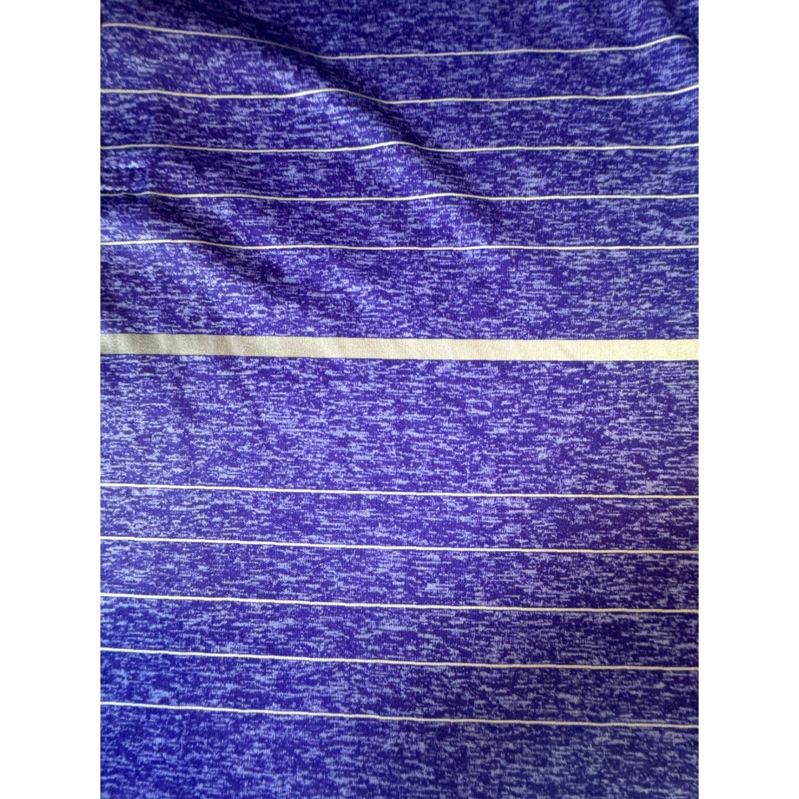 PGA Tour PGA TOUR Polo Shirt Mens XL Purple White Striped Short Sleeve Polo Golf Shirt Size US XL / EU 56 / 4 - 3 Thumbnail