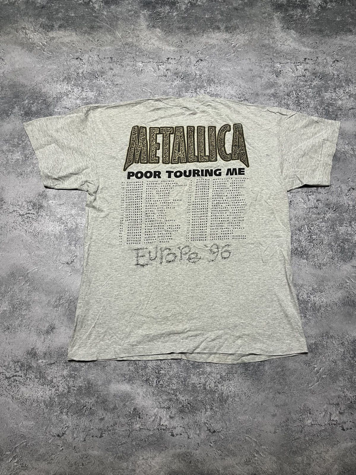 Metallica Merch Metallica 1996s tour Poor Touring Me Size US XL / EU 56 / 4 - 2 Thumbnail
