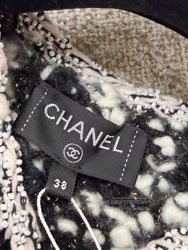 Chanel Chanel Heavy industry beaded pink black mixed color knitte Size XS / US 0-2 / IT 36-38 - 5 Thumbnail