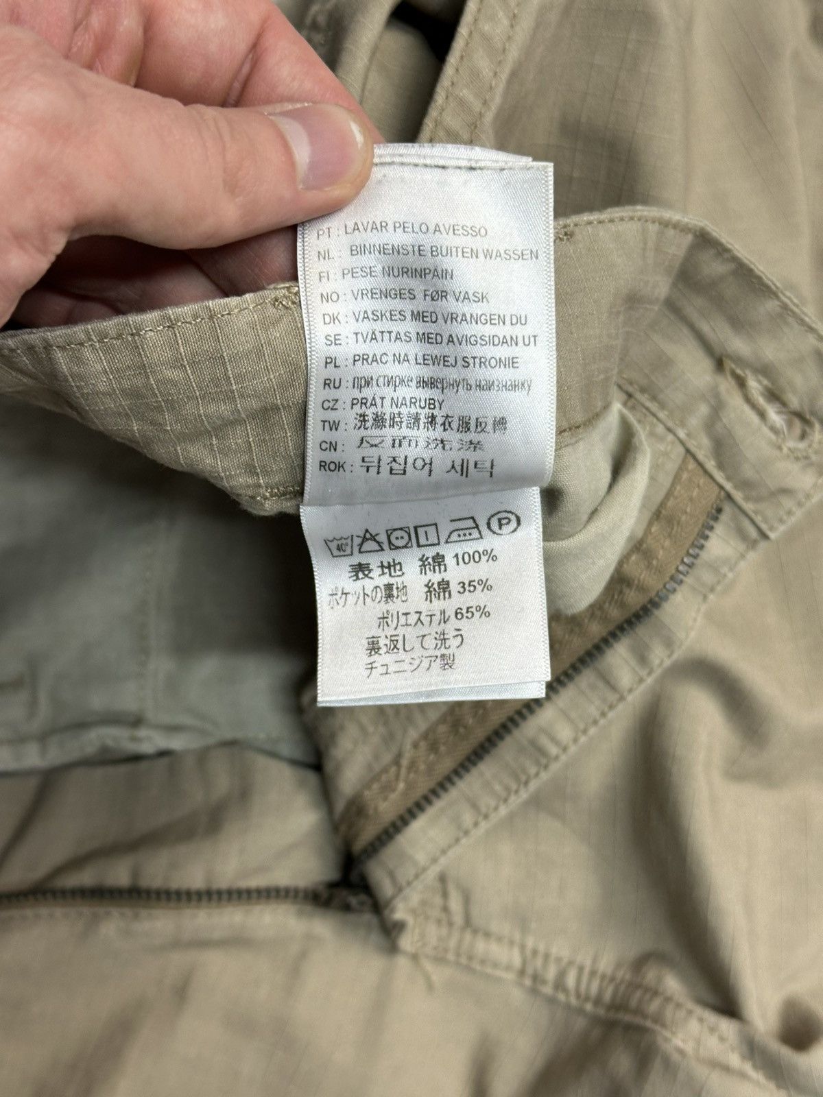 Carhartt × Vintage Vintage Carhartt Cargo Pants Beige Y2K Ripstop Archival Size US 34 / EU 50 - 13 Thumbnail