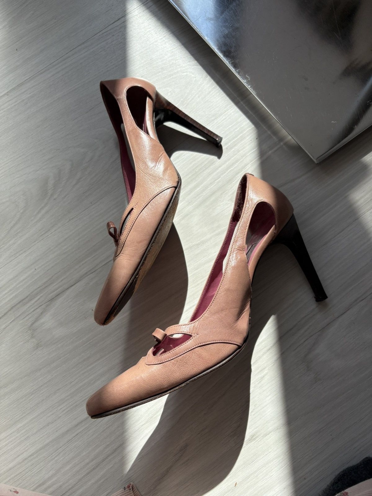 Vintage Vintage leather heels Size US 7.5 / IT 37.5 - 10 Thumbnail