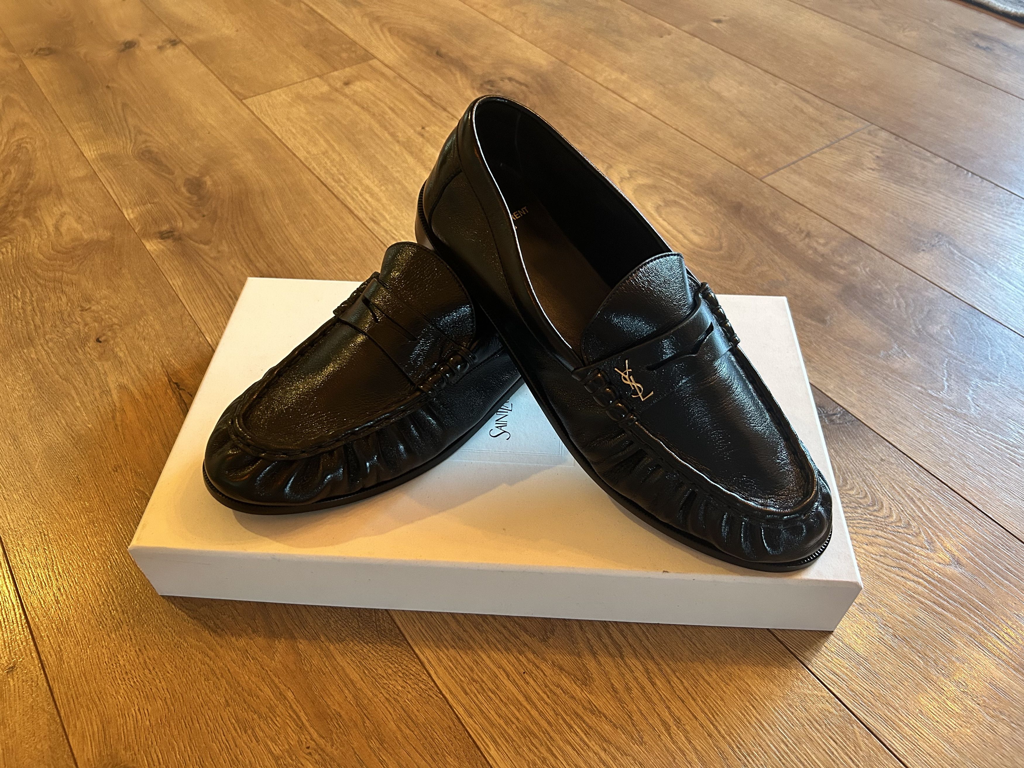 Yves Saint Laurent Saint Laurent Le Loafer in black leather Size US 8 / EU 41 - 1 Thumbnail