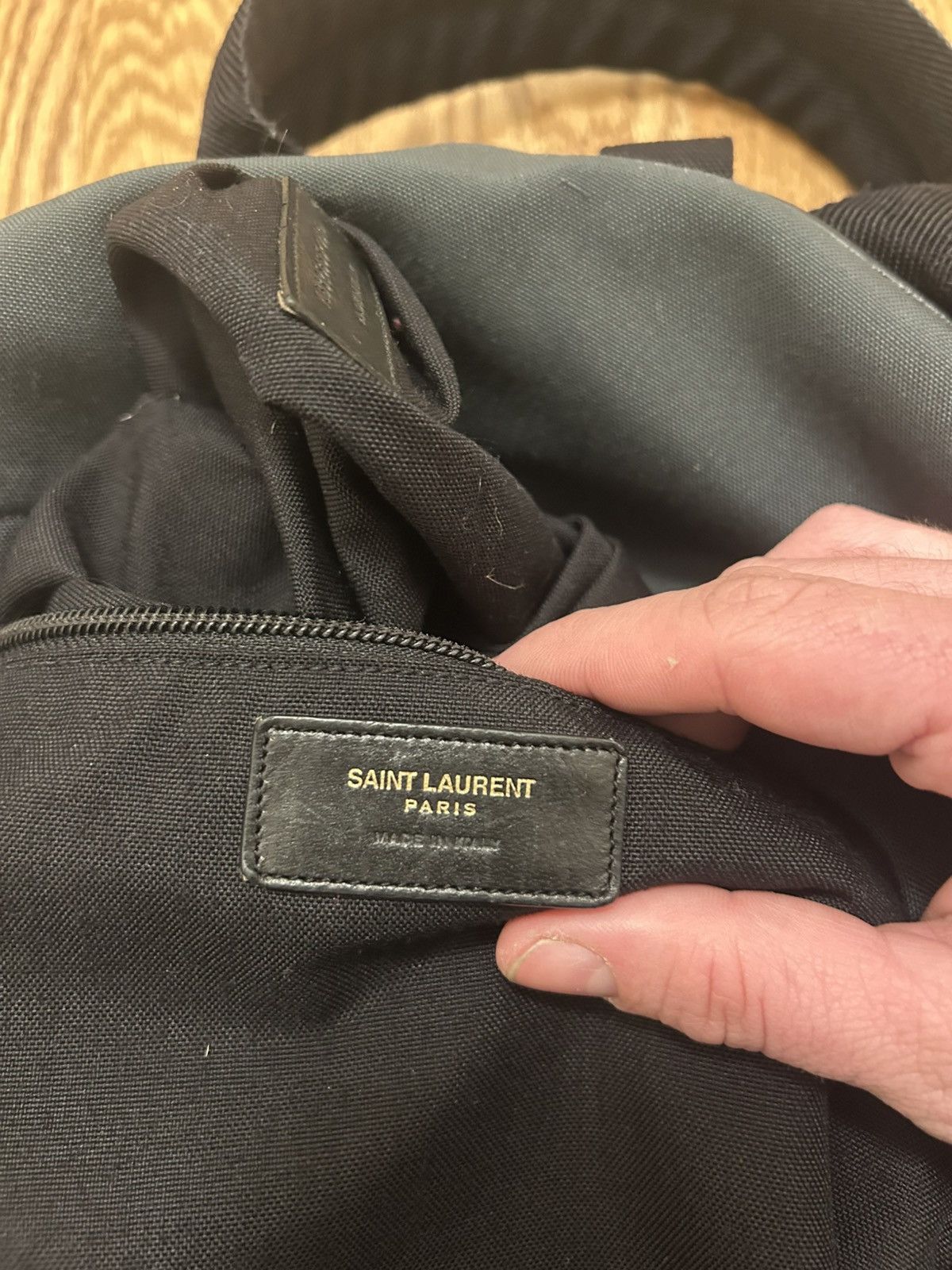 Saint Laurent Paris Saint Laurent Canvas Backpack Size ONE SIZE - 5 Thumbnail