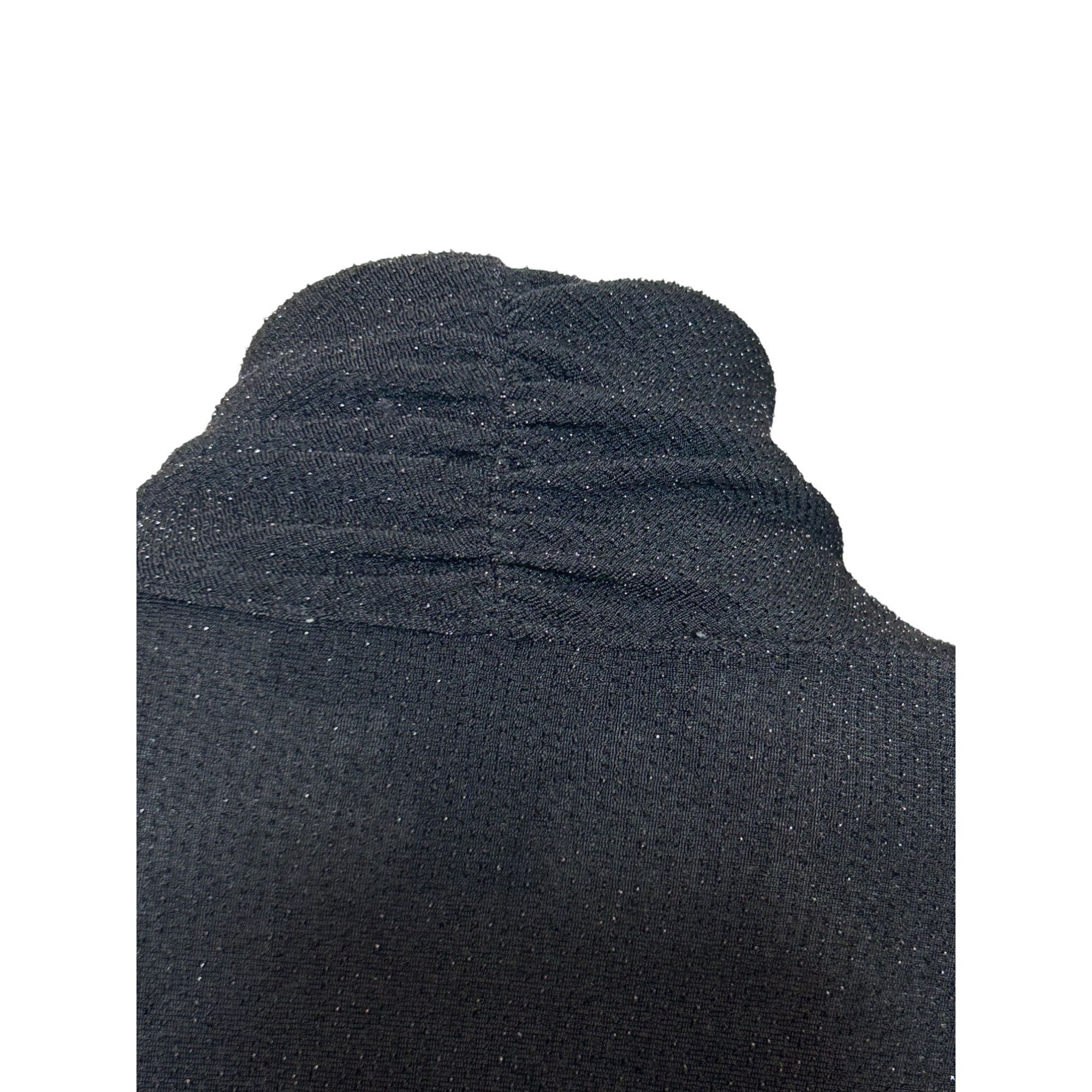 Other Josephine Chaus Top M Black Metallic Cap Sleeve Low Cowl Nec Size M / US 6-8 / IT 42-44 - 5 Thumbnail