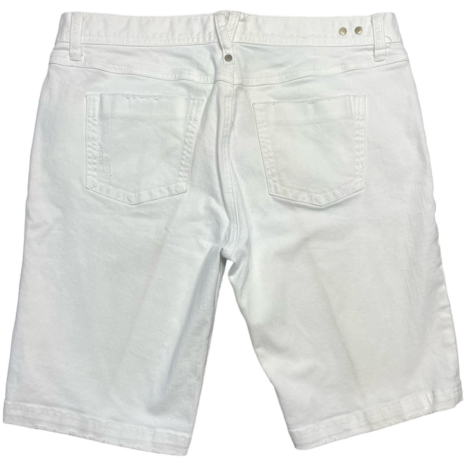 Other NWOT CAbi White Denim Shorts Size 30" / US 8 / IT 44 - 2 Thumbnail