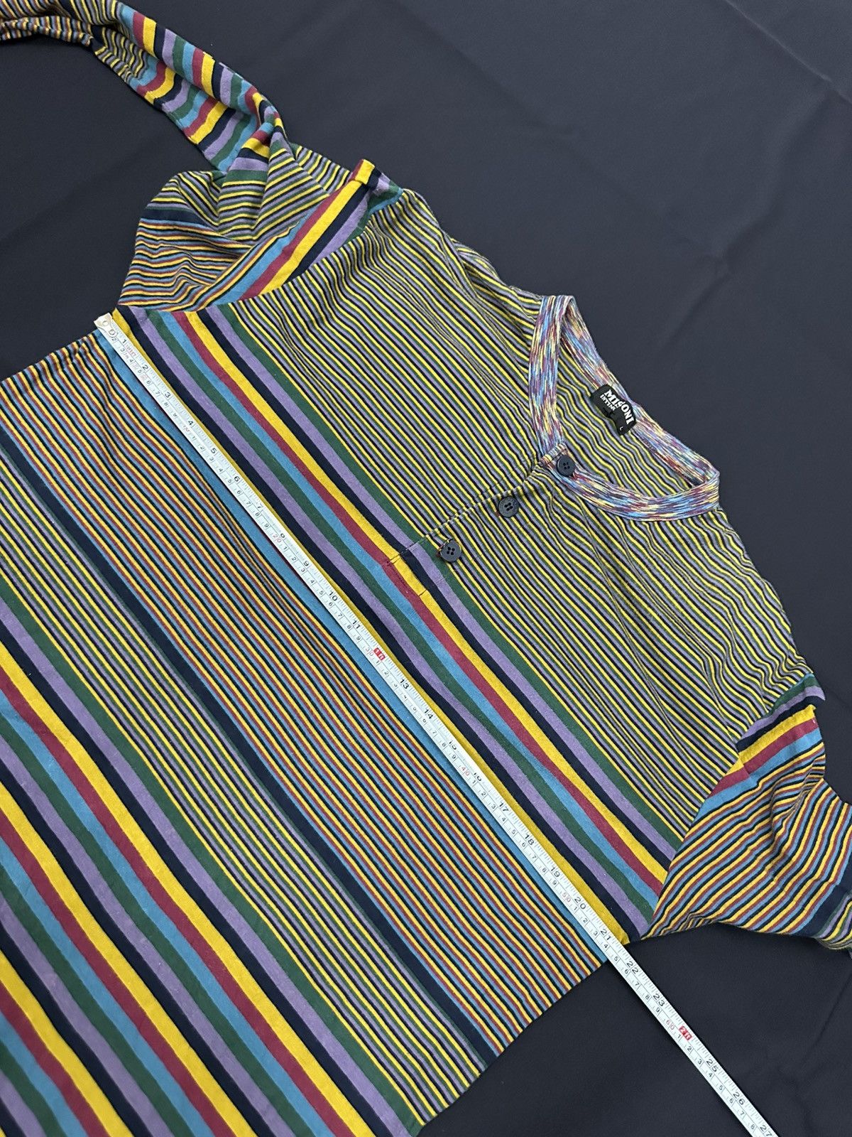 Missoni Vintage Missoni Multicolour Half Button L/S Shirt Size US M / EU 48-50 / 2 - 13 Thumbnail