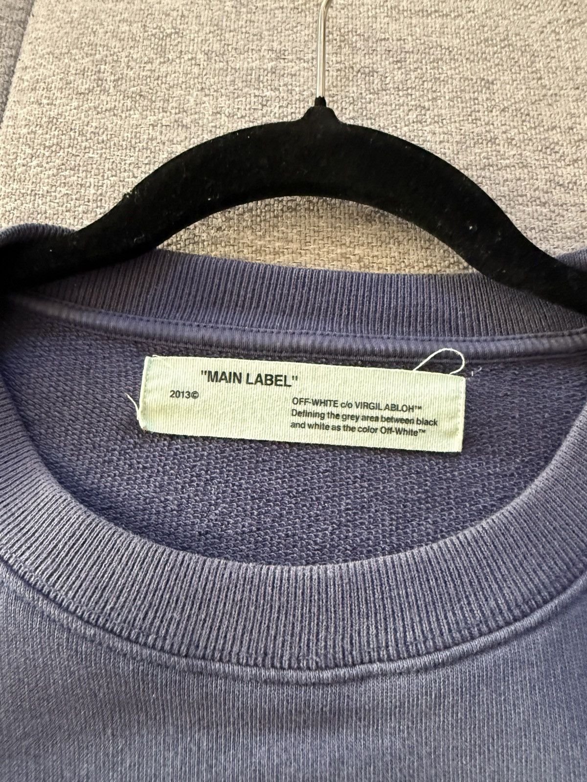 Off-White RARE Off-White Carvaggio Seeing Things Blue Crewneck Size US M / EU 48-50 / 2 - 2 Thumbnail