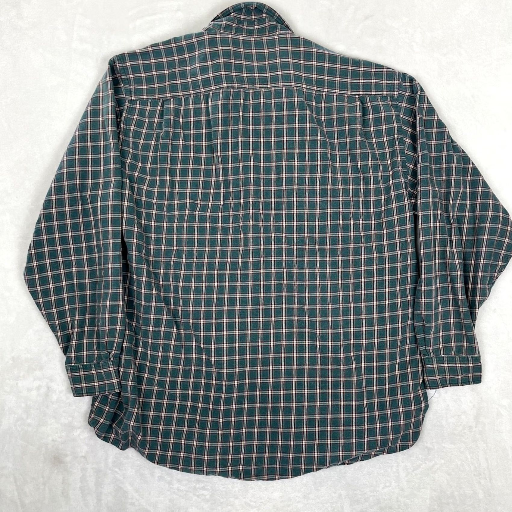 Vintage G.H. Bass & Co. Shirt Mens XL Green Plaid Flannel Long Sleeve Button Front Size US XL / EU 56 / 4 - 7 Thumbnail