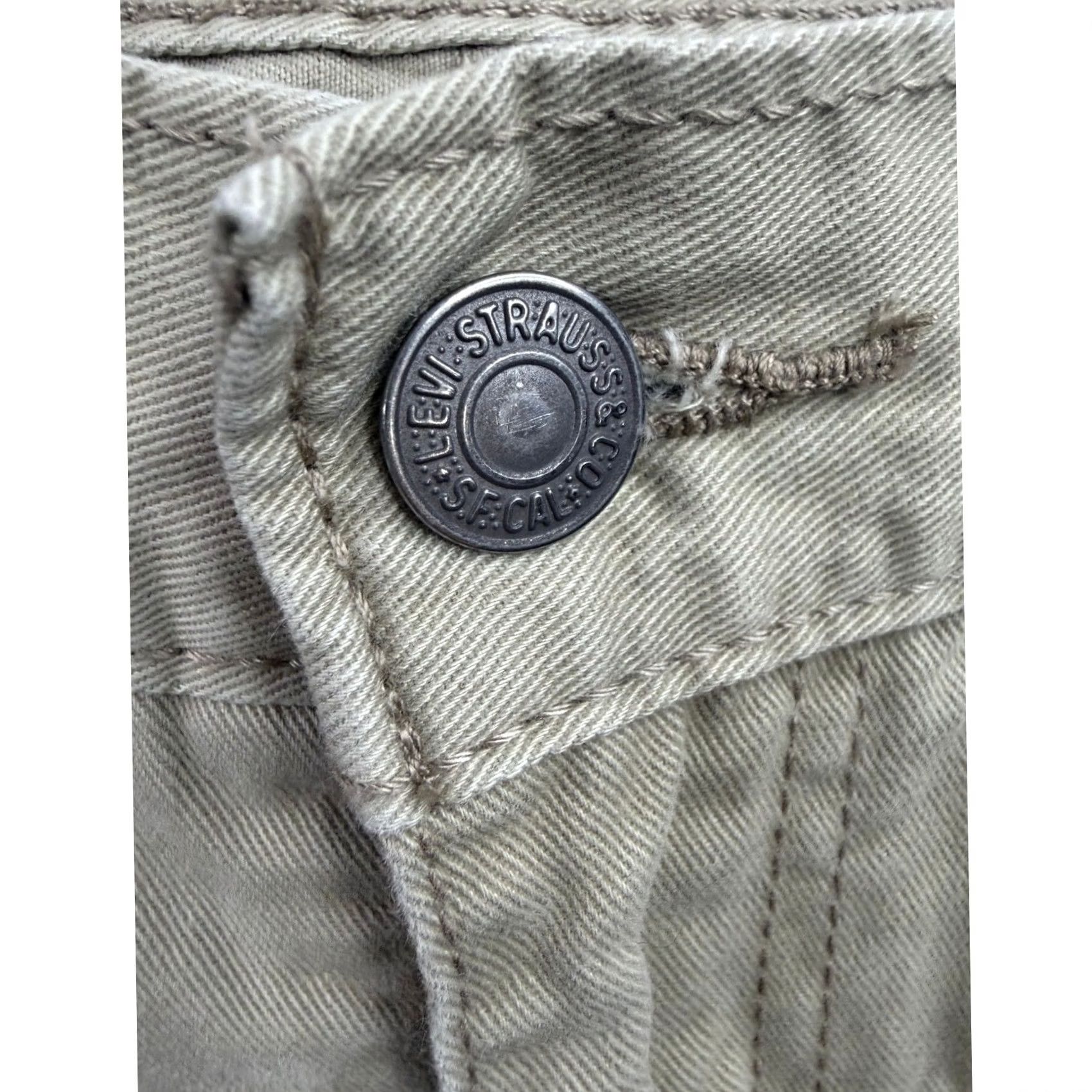 Levi's Levi's 514 Straight Fit Pants Mens Tan Khaki Cotton Twill 32x30 Size US 32 / EU 48 - 7 Thumbnail