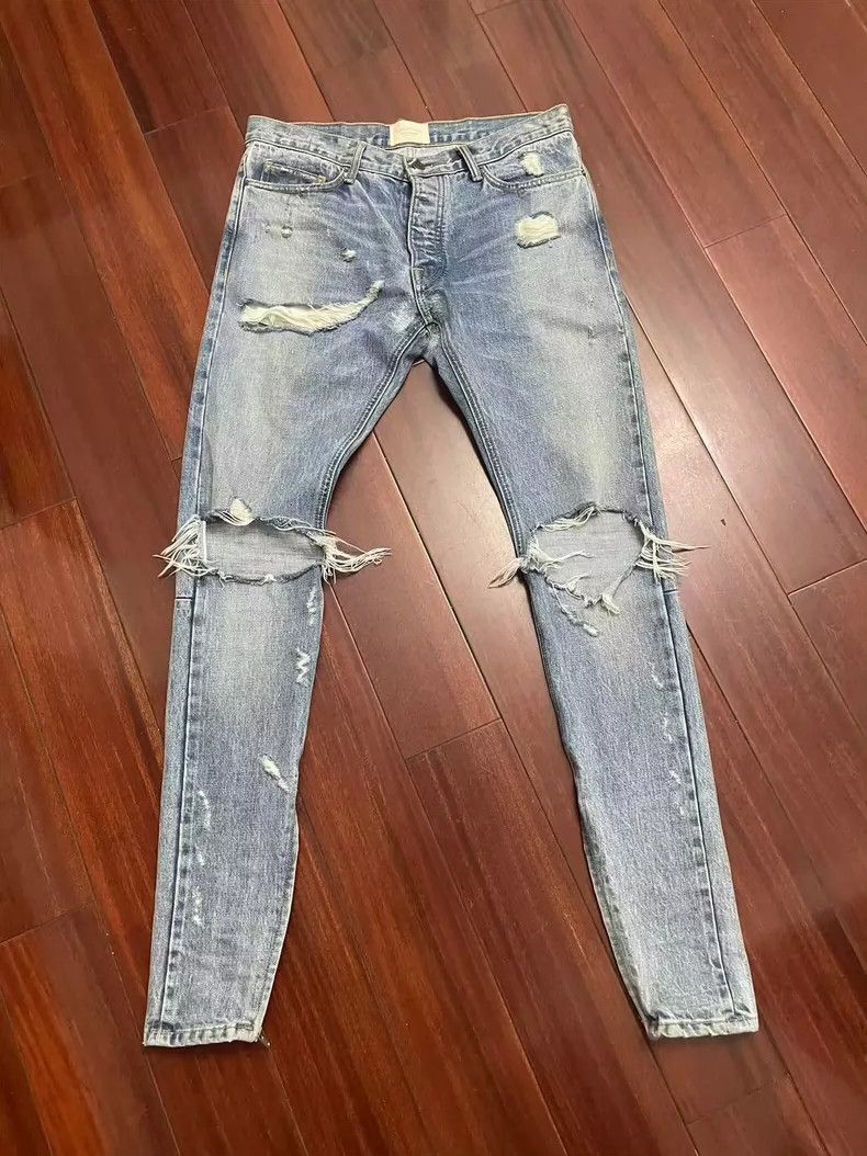 Fear of God Fear of God 4th Season Blue Jeans Size US 33 - 1 Thumbnail