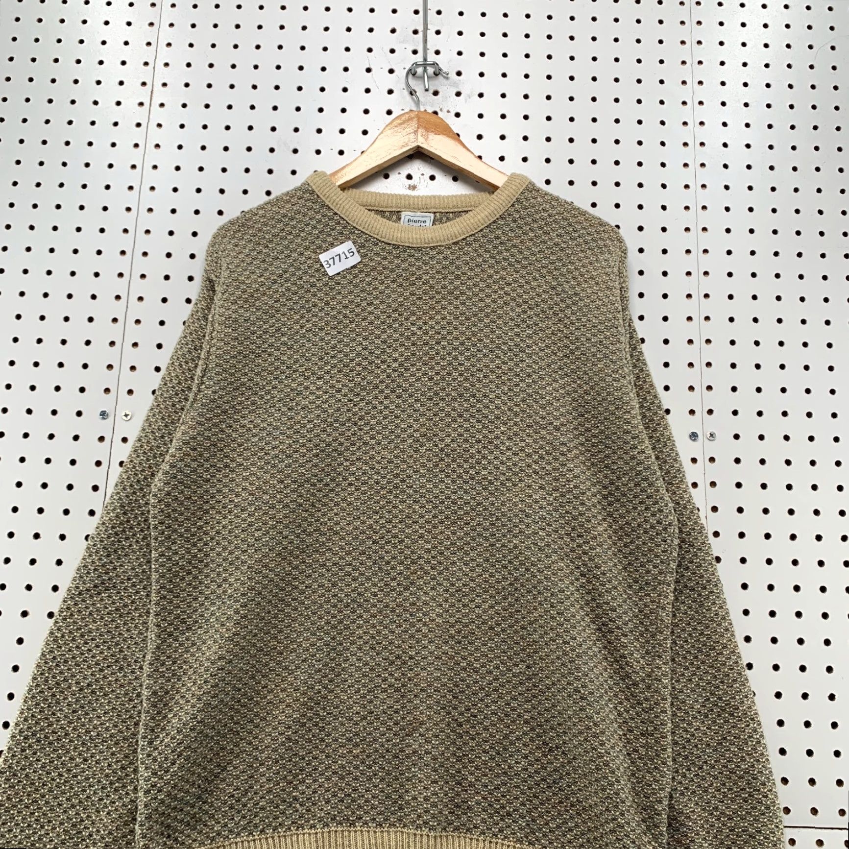 Pierre Cardin Vintage Pierre Cardin Knit Sweater Mens Medium Pullover Crew Neck Brown Beige 90s Retro Holiday Gift Size US M / EU 48-50 / 2 - 2 Thumbnail