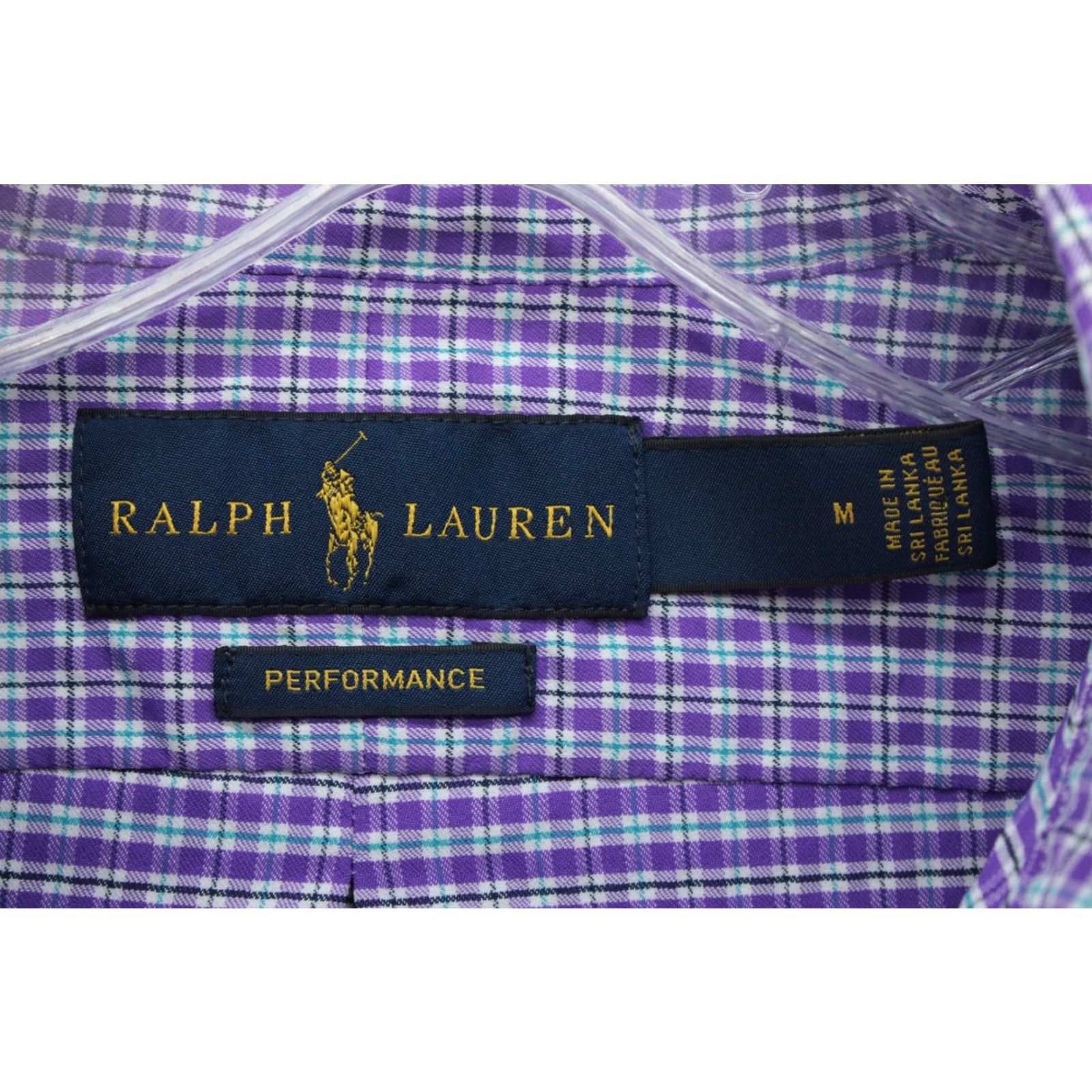 Polo Ralph Lauren Polo Ralph Lauren Performance Shirt Button-Down Purple Check Mens Medium Size US M / EU 48-50 / 2 - 5 Thumbnail