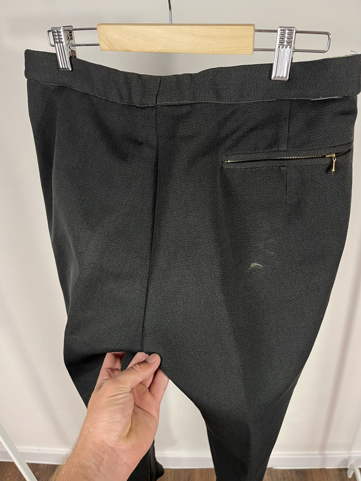 Vintage Vintage Military Riding Pants With Stirrup-Style Hem Black Size US 32 / EU 48 - 18 Thumbnail