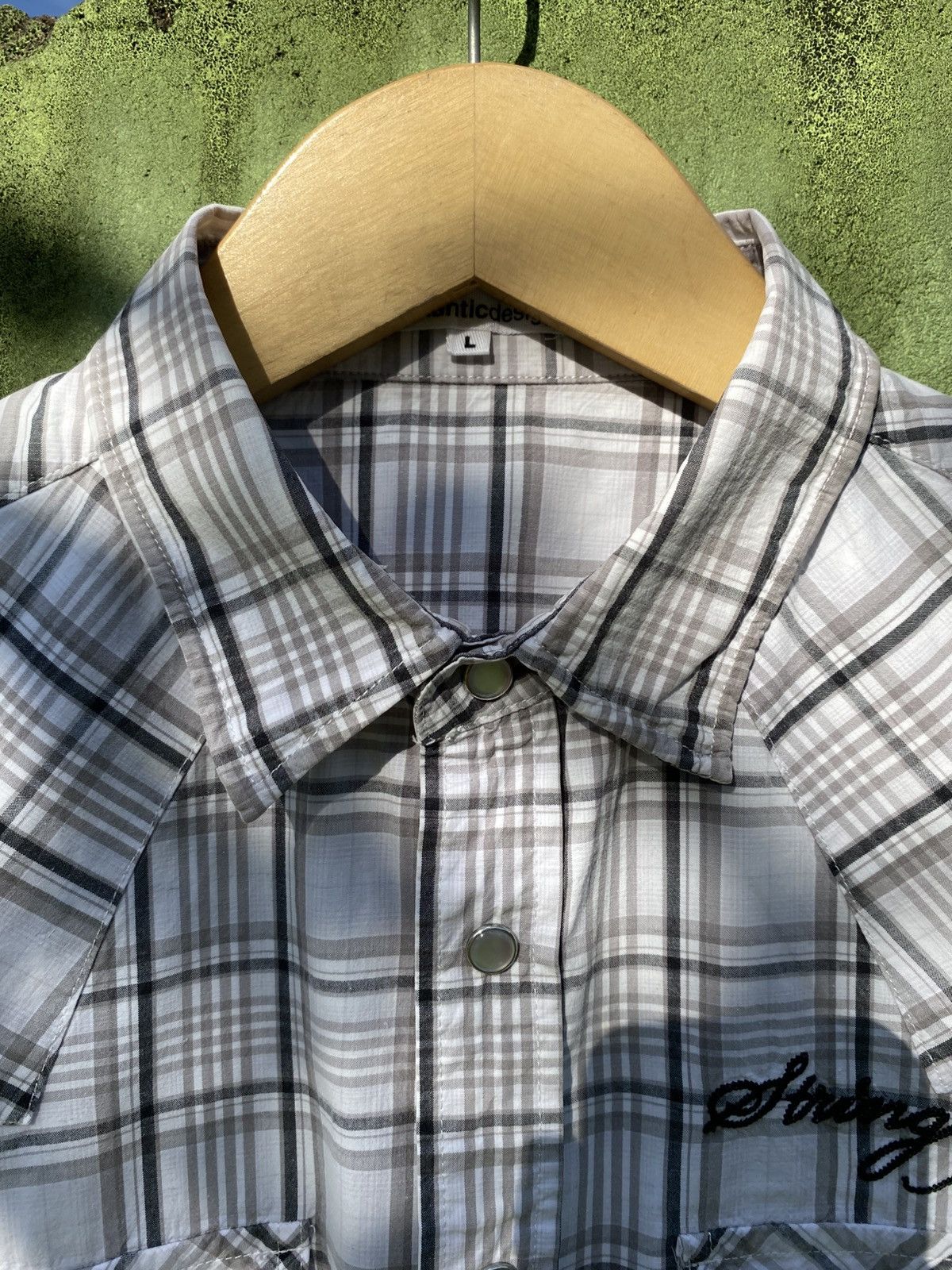 semanticdesign Semantic Design Vintage Western Plaid Snap Embroidery Detail Size US L / EU 52-54 / 3 - 3 Thumbnail