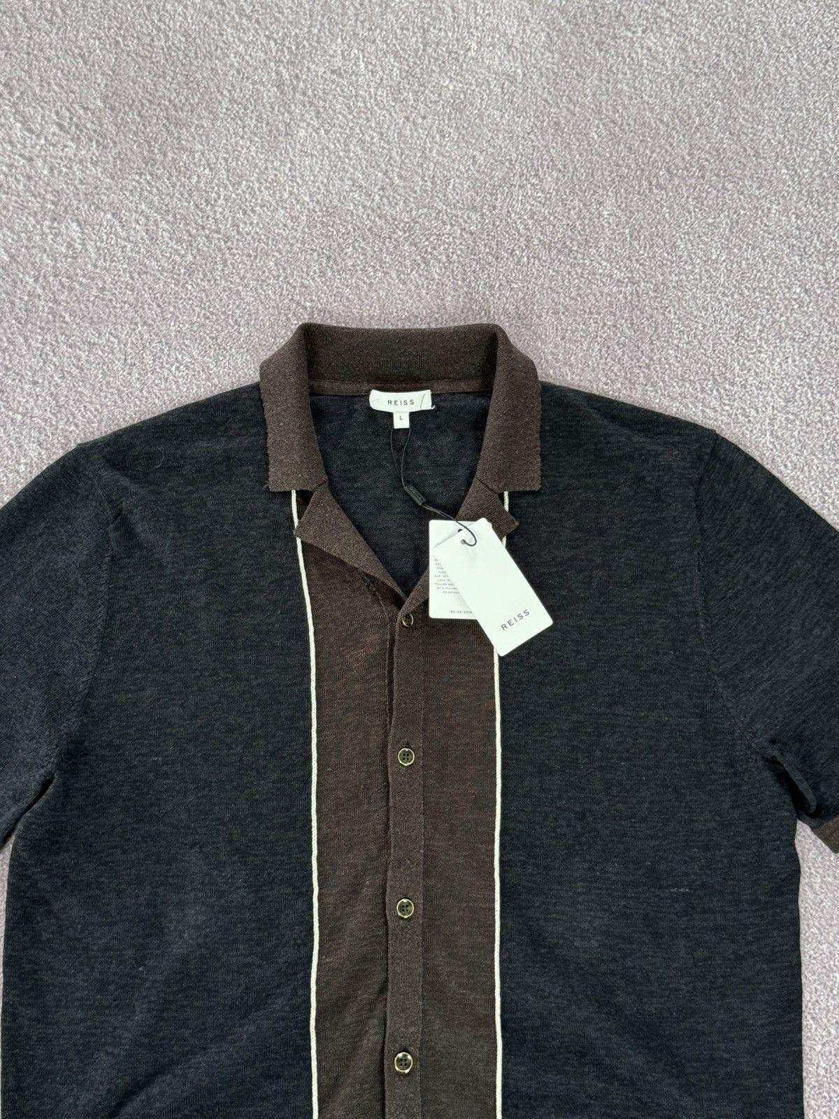 Reiss Reiss Old Money Vibe Glamour Luxury Polo Shirt Size US L / EU 52-54 / 3 - 2 Thumbnail