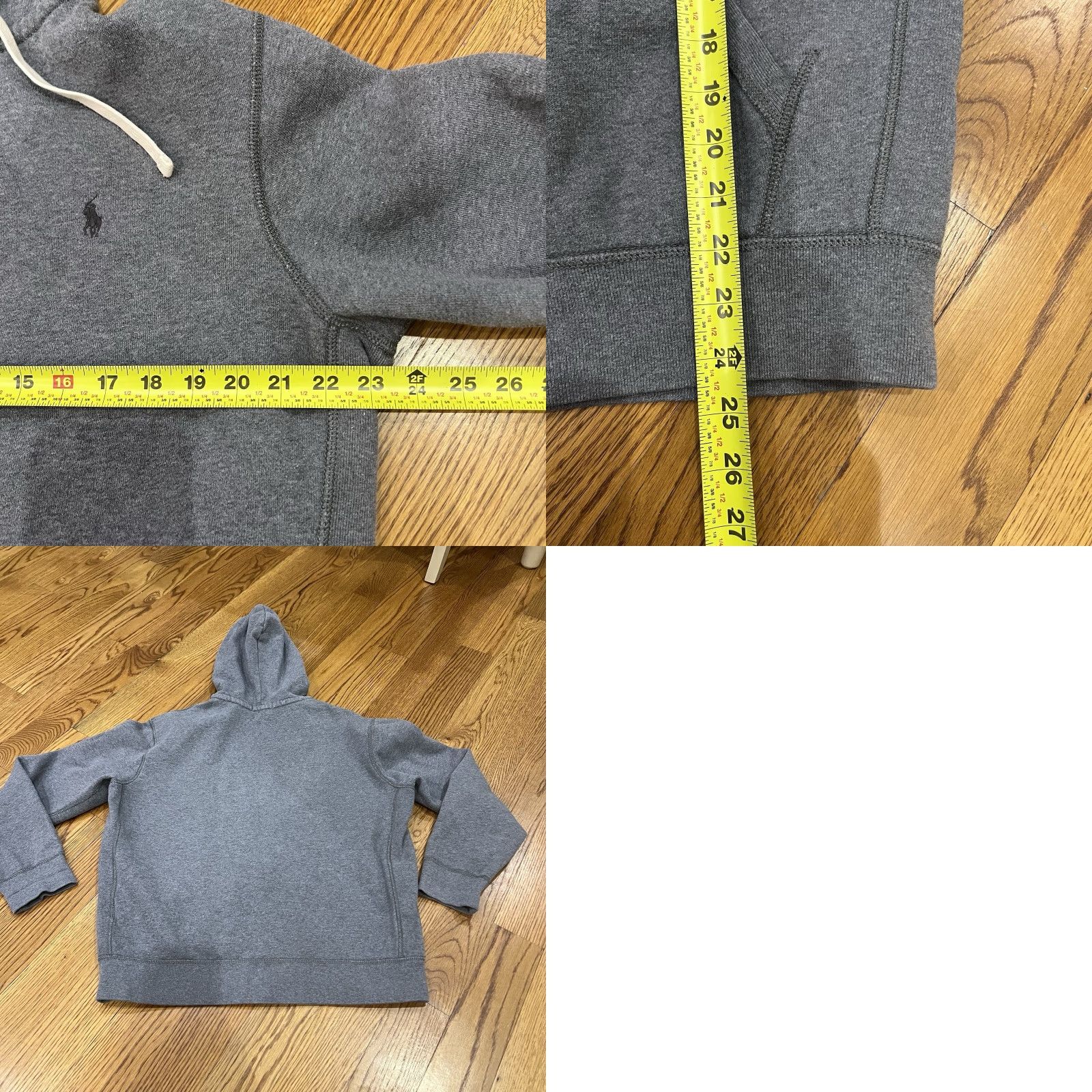 Polo Ralph Lauren Polo Ralph Lauren Hoodie Mens Size L Gray Full Zip Embroidered Pony Logo Size US L / EU 52-54 / 3 - 8 Thumbnail
