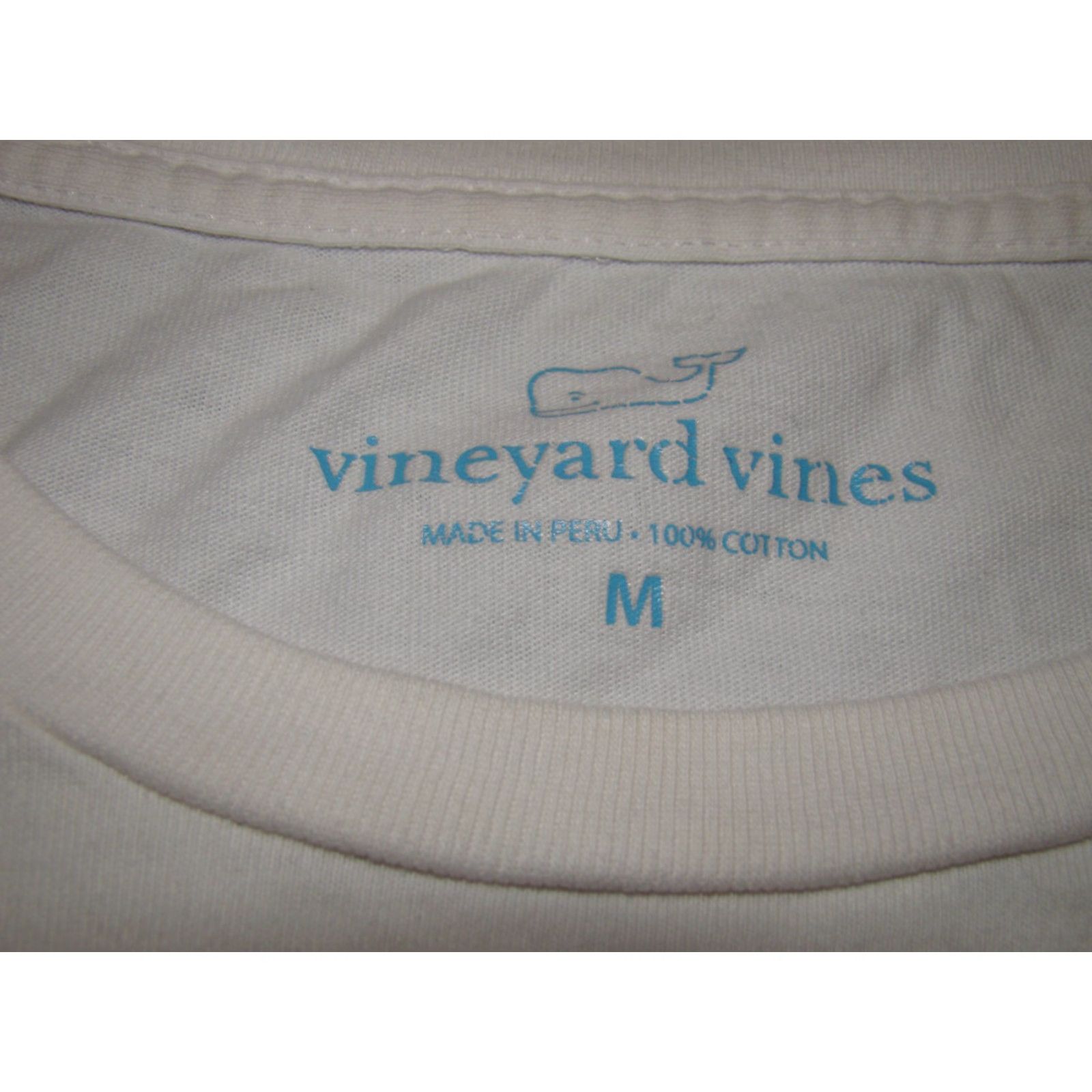 Vineyard Vines Vineyard Vines Adult Mens M L/S Pocket Spell Out Logo Whale White Shirt Size US M / EU 48-50 / 2 - 3 Thumbnail