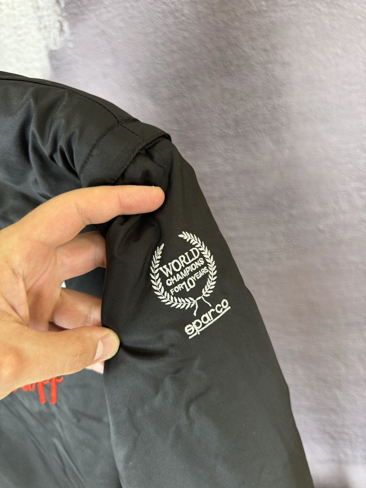 Vintage Sparco 2 in 1 vintage racing France big logo nylon jacket Size US S / EU 44-46 / 1 - 11 Thumbnail
