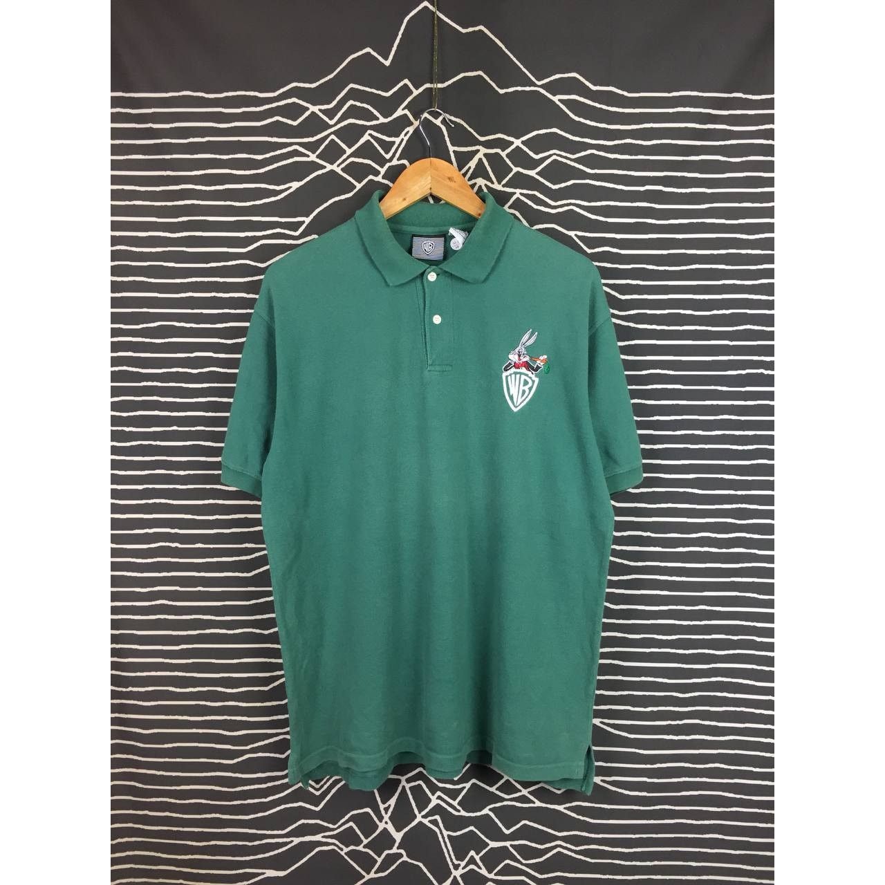 Cartoon Network × Vintage × Warner Bros Vtg 90s Warner Bros Bugs Bunny Embroidered Logo Polo Tee Size US M / EU 48-50 / 2 - 2 Thumbnail