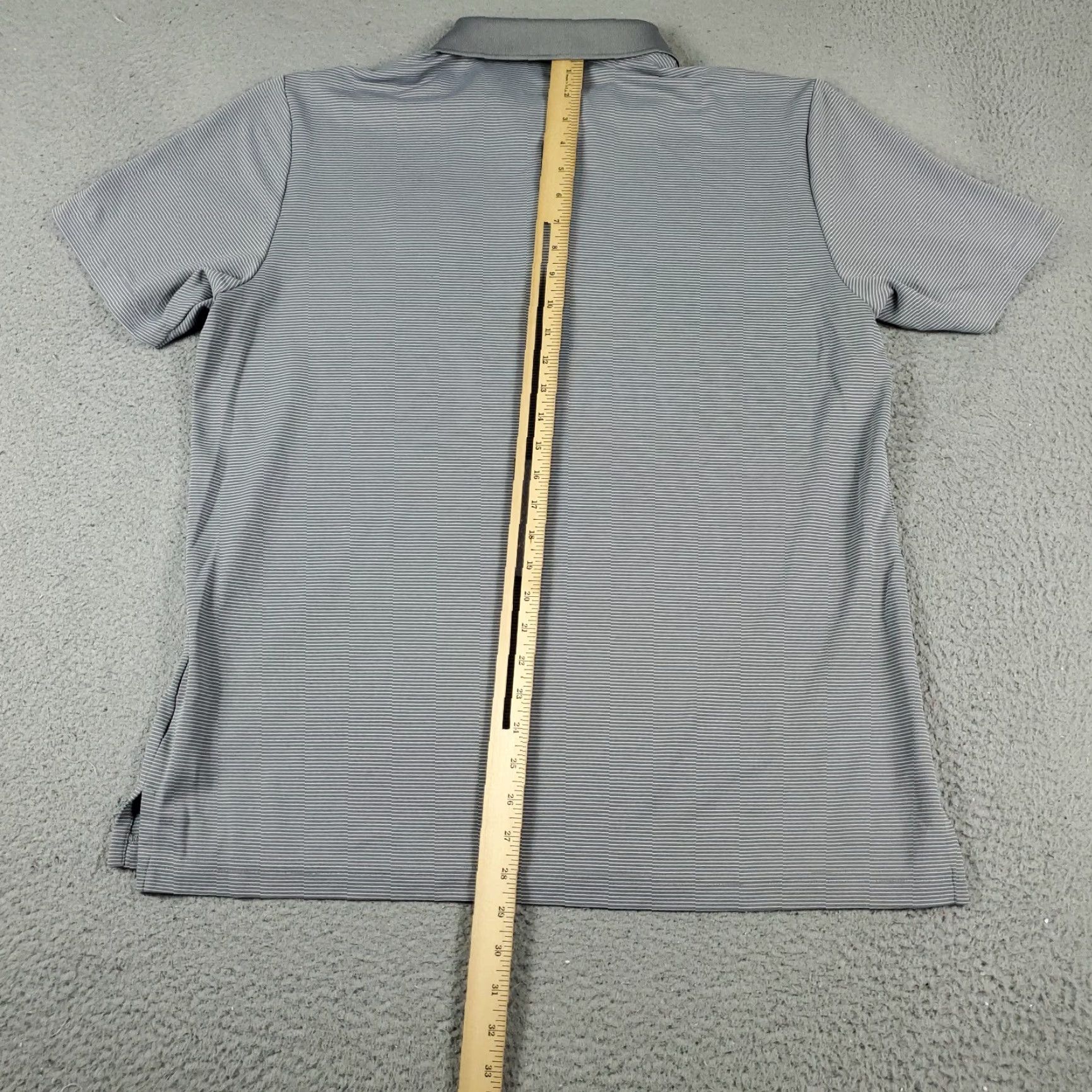 Adidas adidas Polo Shirt Mens L Gray Striped Polo Shirt Golf Casual 2018 Size US L / EU 52-54 / 3 - 4 Thumbnail