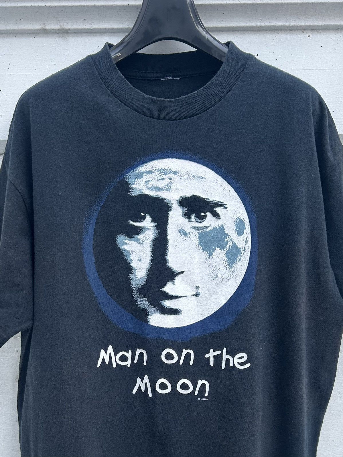Vintage Mega Rare Vintage Jim Carrey Man on the Moon 1999 Movie Tee Size US XL / EU 56 / 4 - 2 Thumbnail