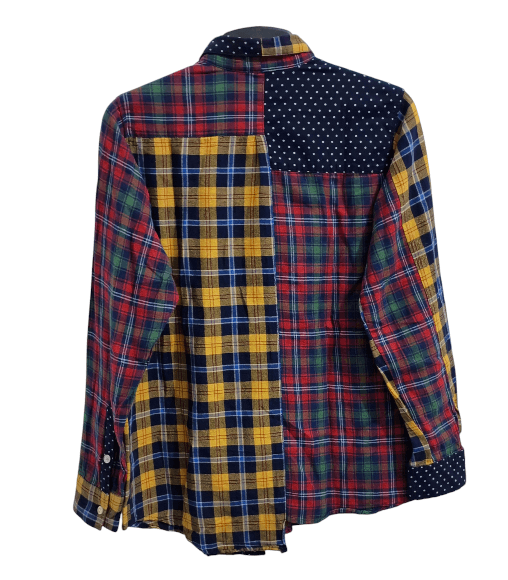 Ne-Net Ne-net issey miyake multicolor patchwork plaid flannel shirt Size US M / EU 48-50 / 2 - 8 Thumbnail