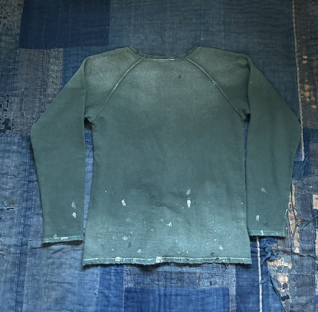 Kapital Kapital u neck damaged painted sweater Size US L / EU 52-54 / 3 - 3 Thumbnail