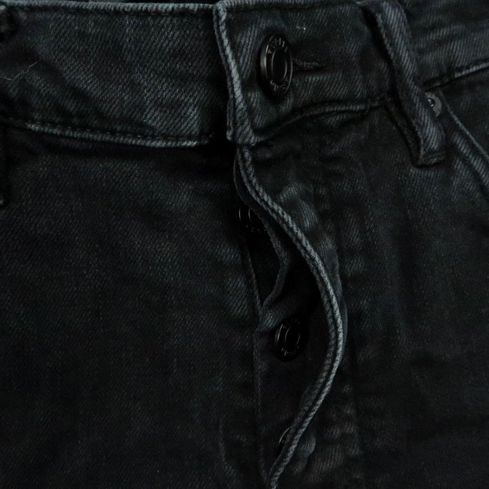 J Brand Purple Brand Jeans Mens 34x28 Black Slim Stretch Button Fly 5-Pocket Denim Straight Vintage: No Mens Size US 34 / EU 50 - 4 Thumbnail
