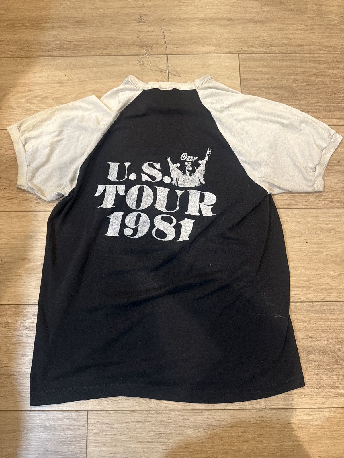Vintage Ozzy Ozbourne 1981 World Tour Tee Size US M / EU 48-50 / 2 - 2 Thumbnail
