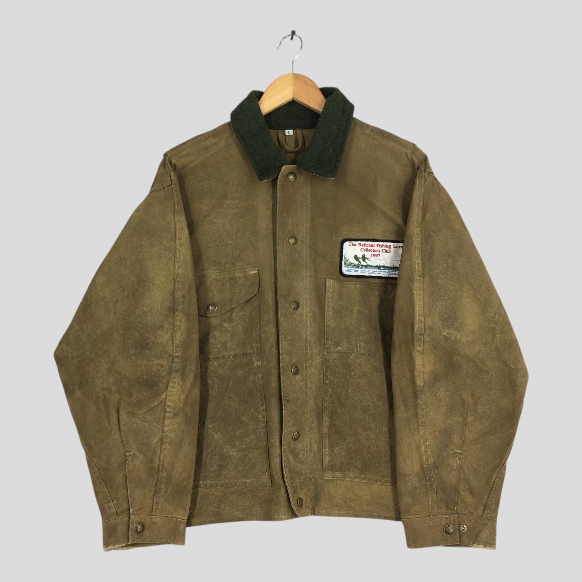 Vintage 1980s CC Filson Wax Chore Duck Brown Jacket Large